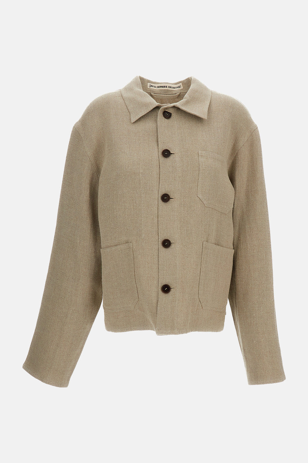 Meta Campania GIACCA WORKWEAR CORTA BILL IN LINO