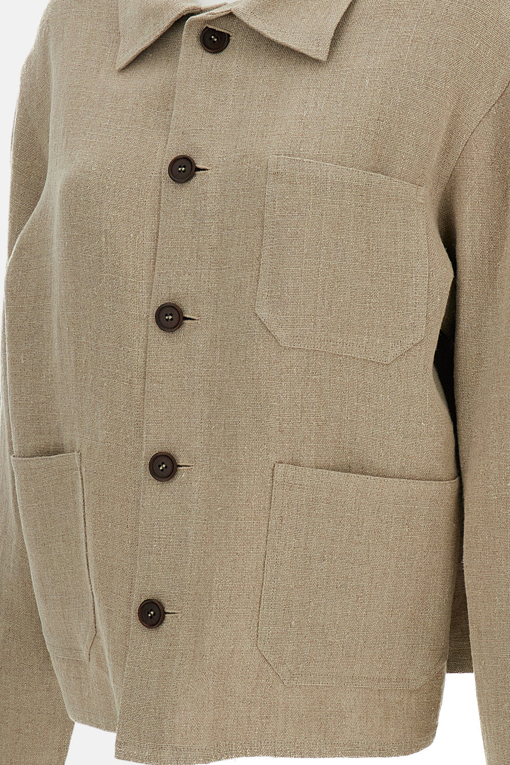 Meta Campania GIACCA WORKWEAR CORTA BILL IN LINO