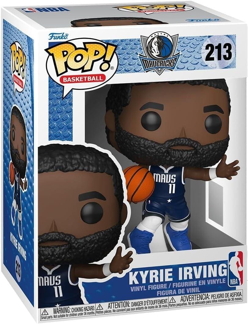 Merch by Beverly Funko Pop! NBA Dallas Mavericks Kyrie Irving (Statement Edition Jersey) Vinyl Figure #213 with Funko Protector