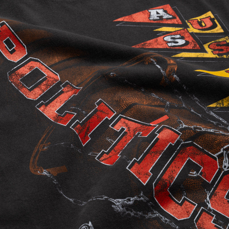 Vintage Politics Hoop T-Shirt - Vintage Black