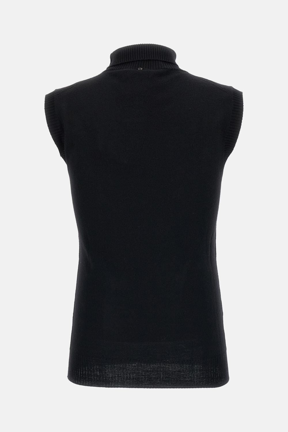 Sportmax GILET IN MAGLIA A COLLO ALTO