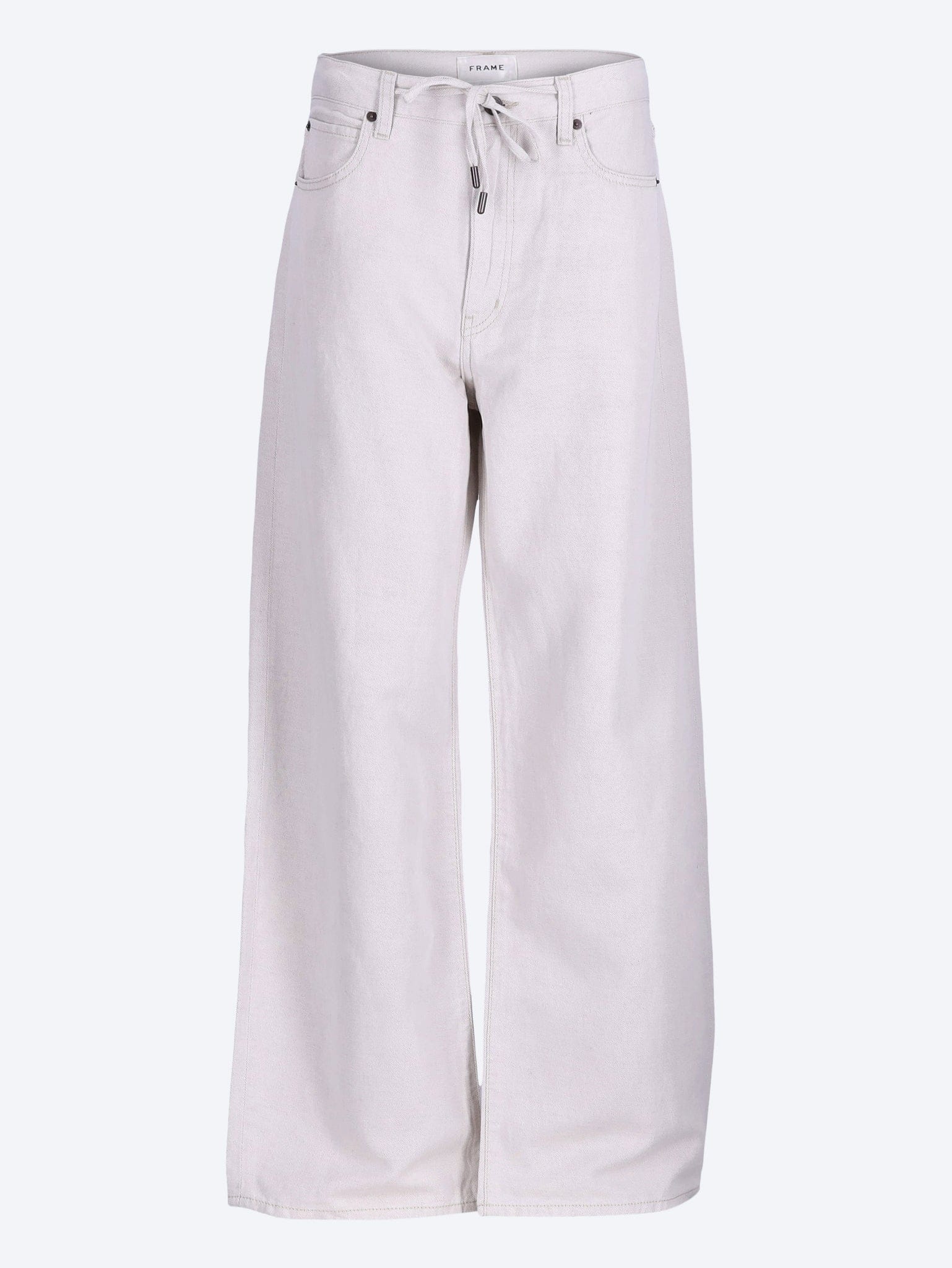 FRAME The off duty drawstring bow jeans