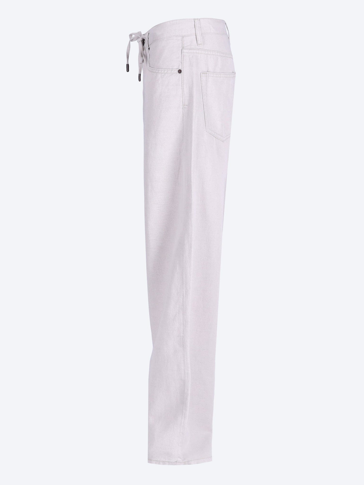 FRAME The off duty drawstring bow jeans