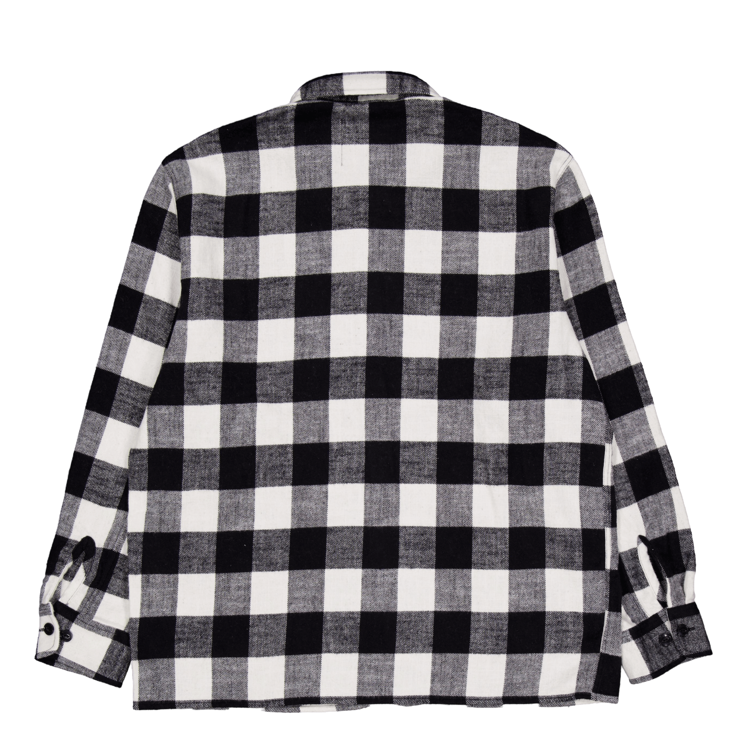 Edwin Sebastian Shirt Ls - black / Whi Black / White