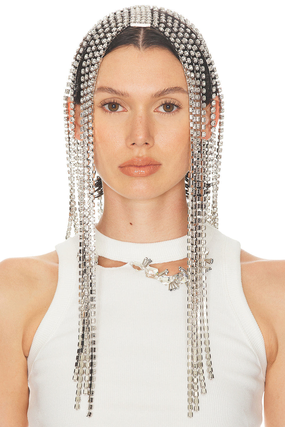 AREA Crystal Fringe Headband