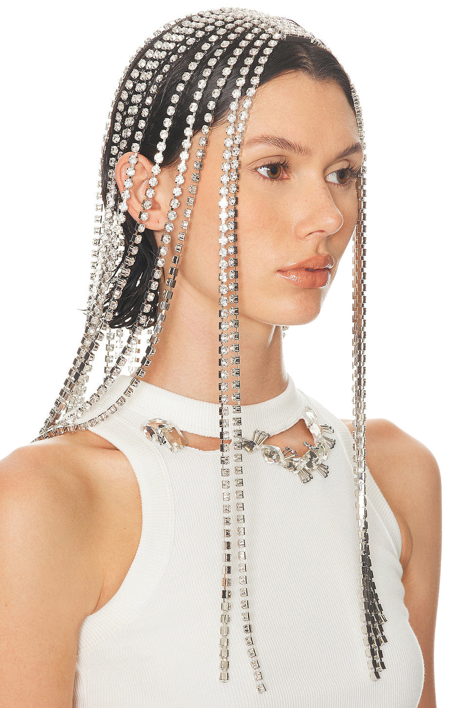 AREA Crystal Fringe Headband