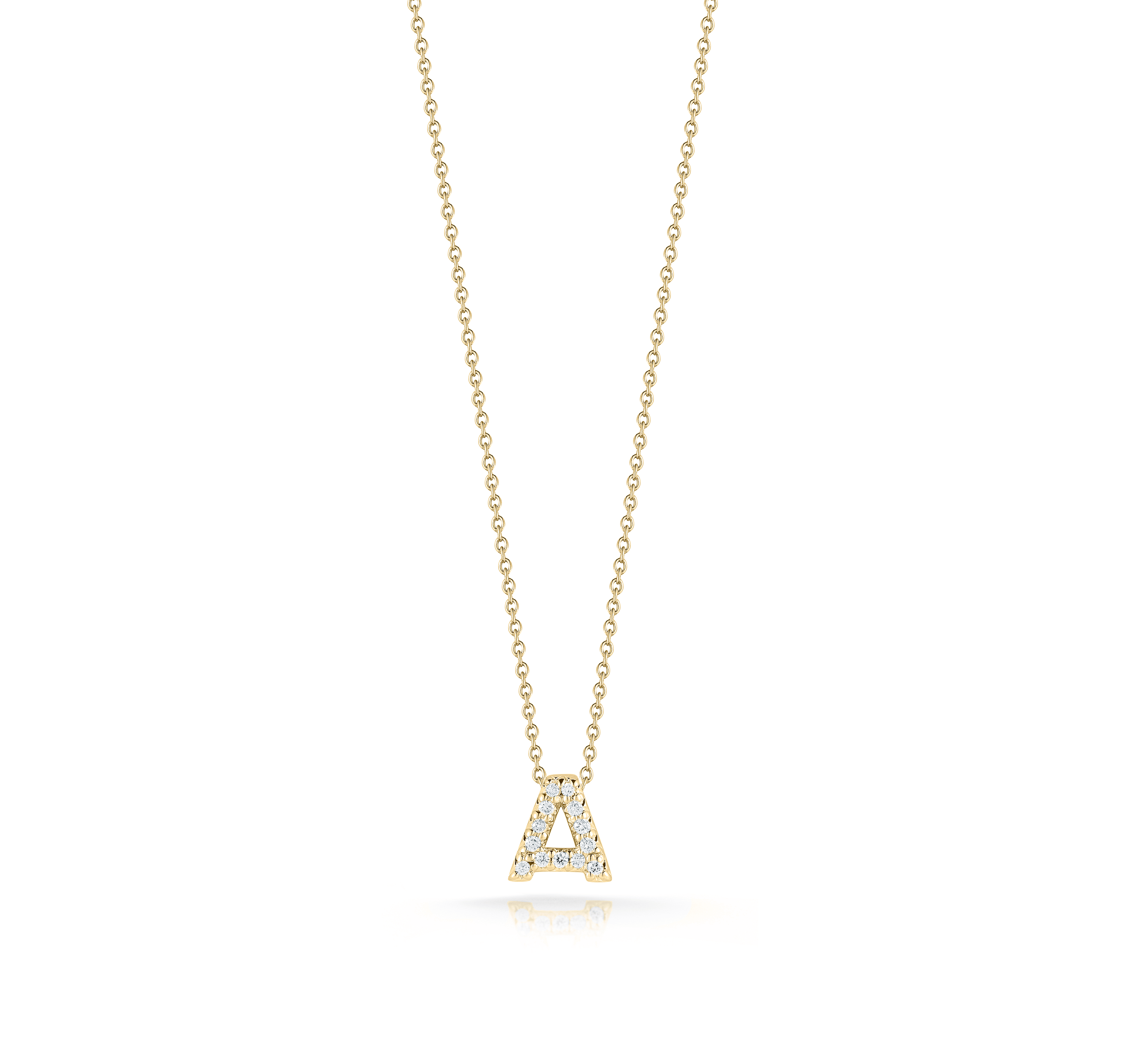 Roberto Coin Tiny Treasures Yellow Gold Love Letter Initial Pendant