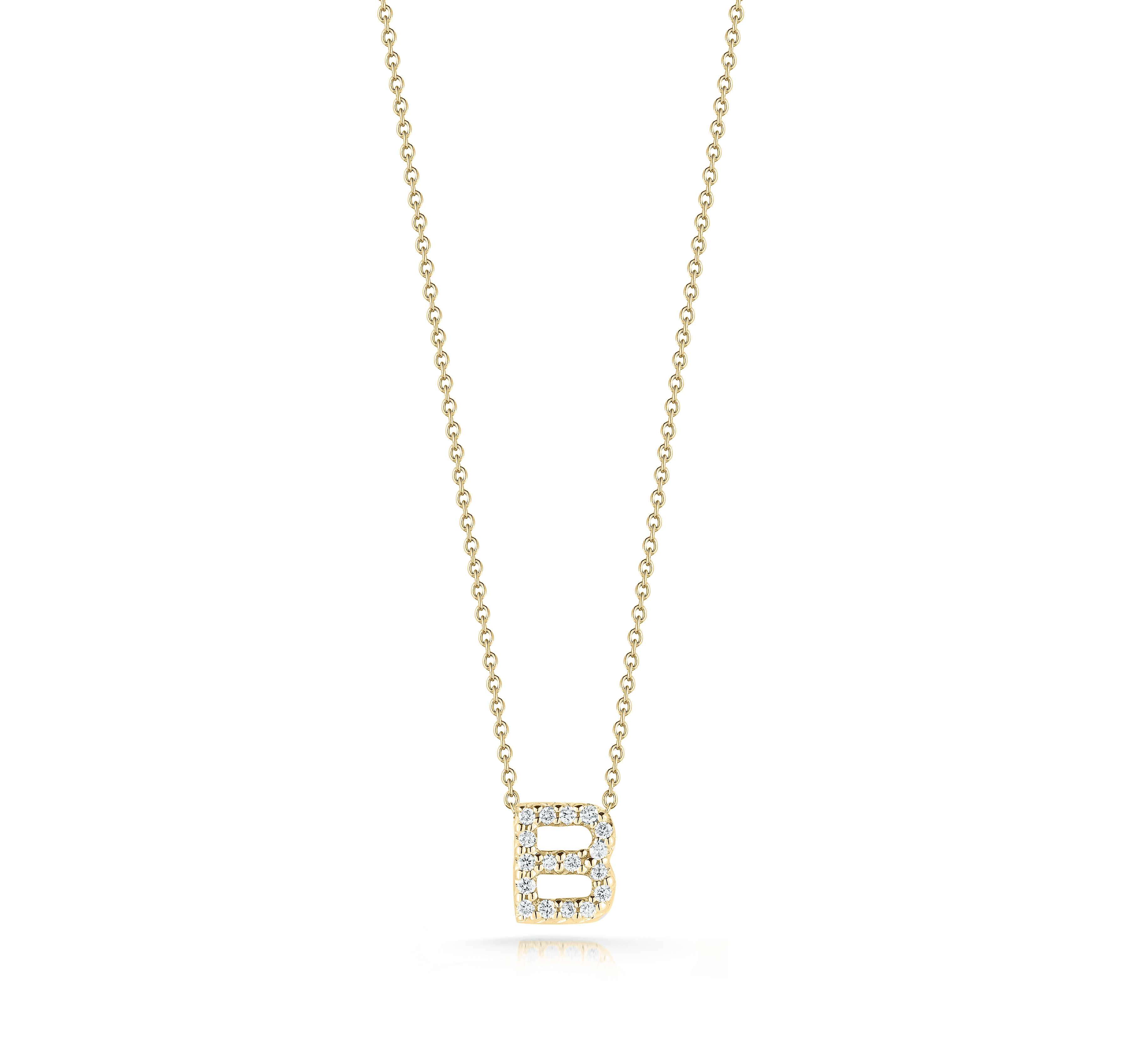 Roberto Coin Tiny Treasures Yellow Gold Love Letter Initial Pendant