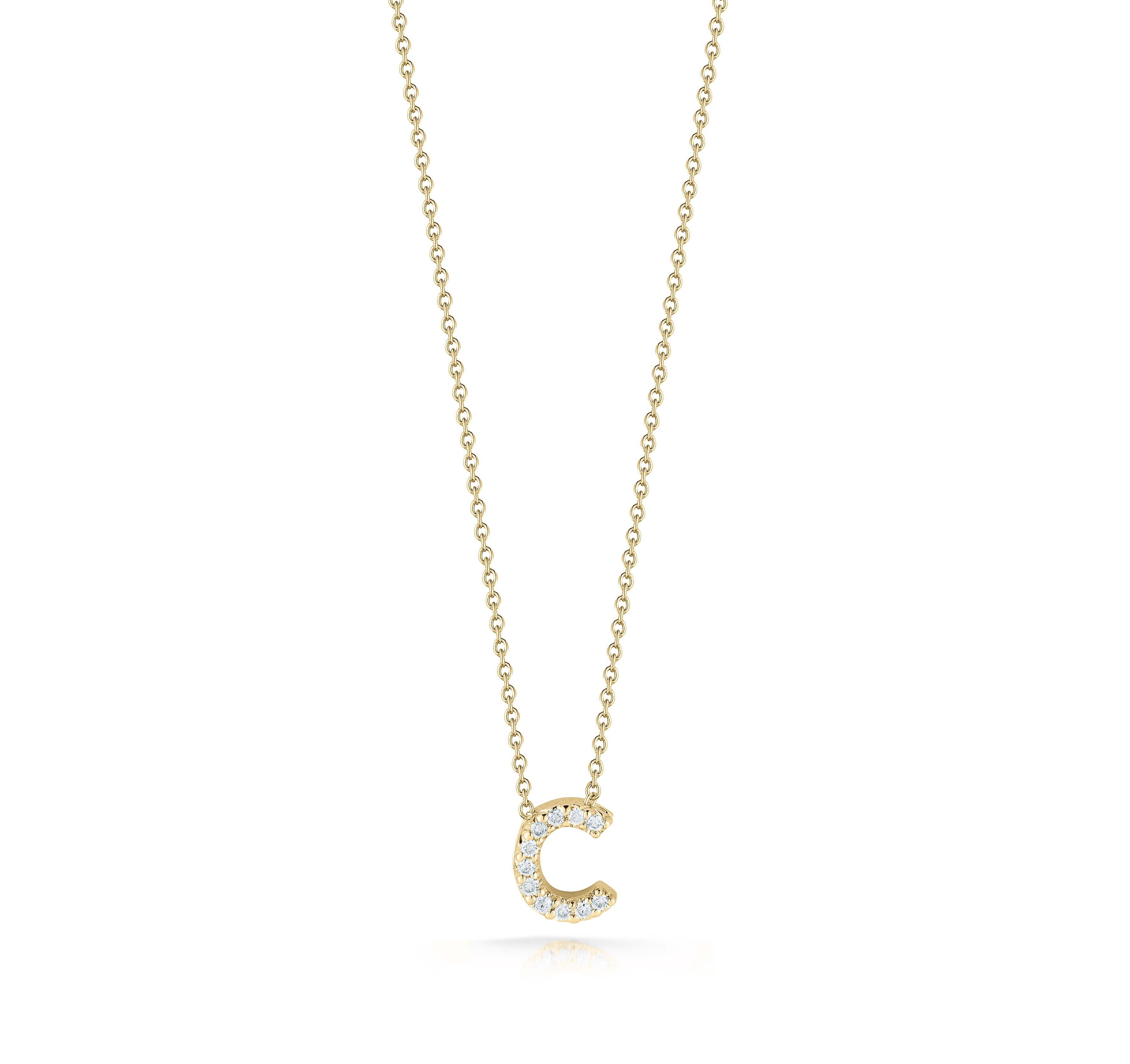 Roberto Coin Tiny Treasures Yellow Gold Love Letter Initial Pendant