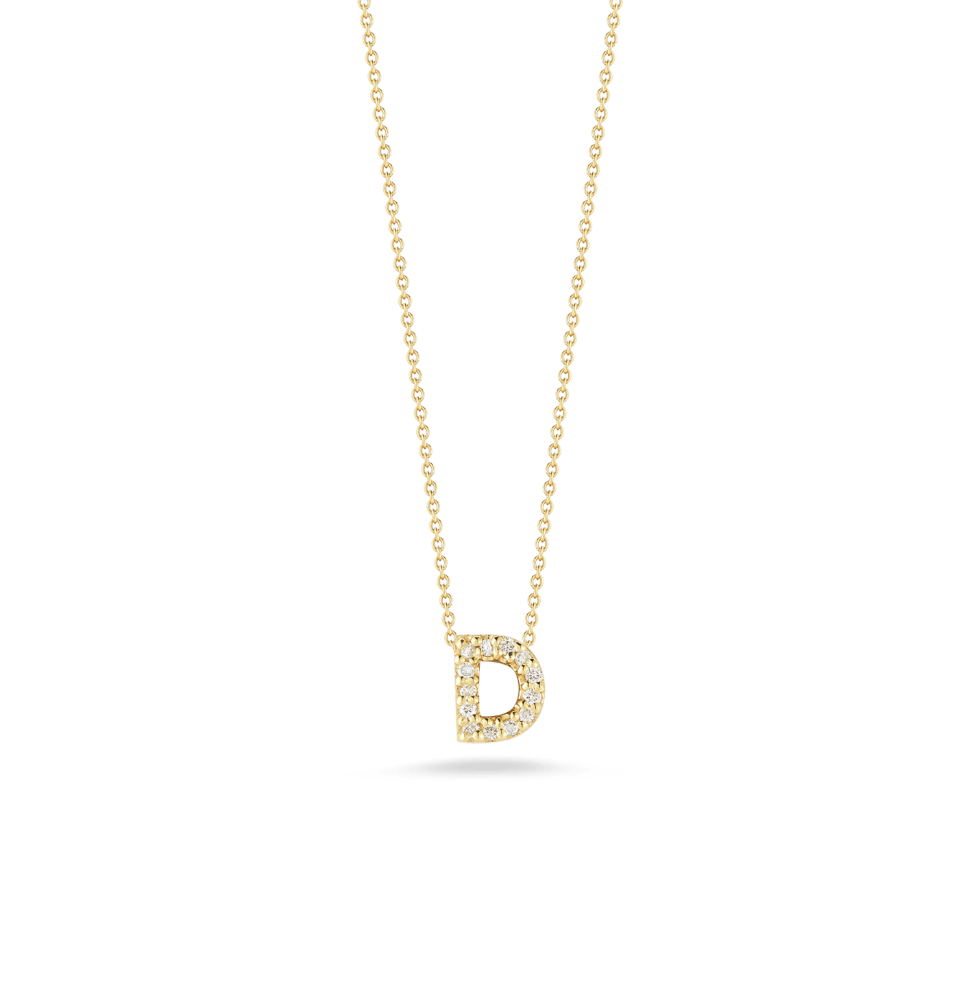 Roberto Coin Tiny Treasures Yellow Gold Love Letter Initial Pendant