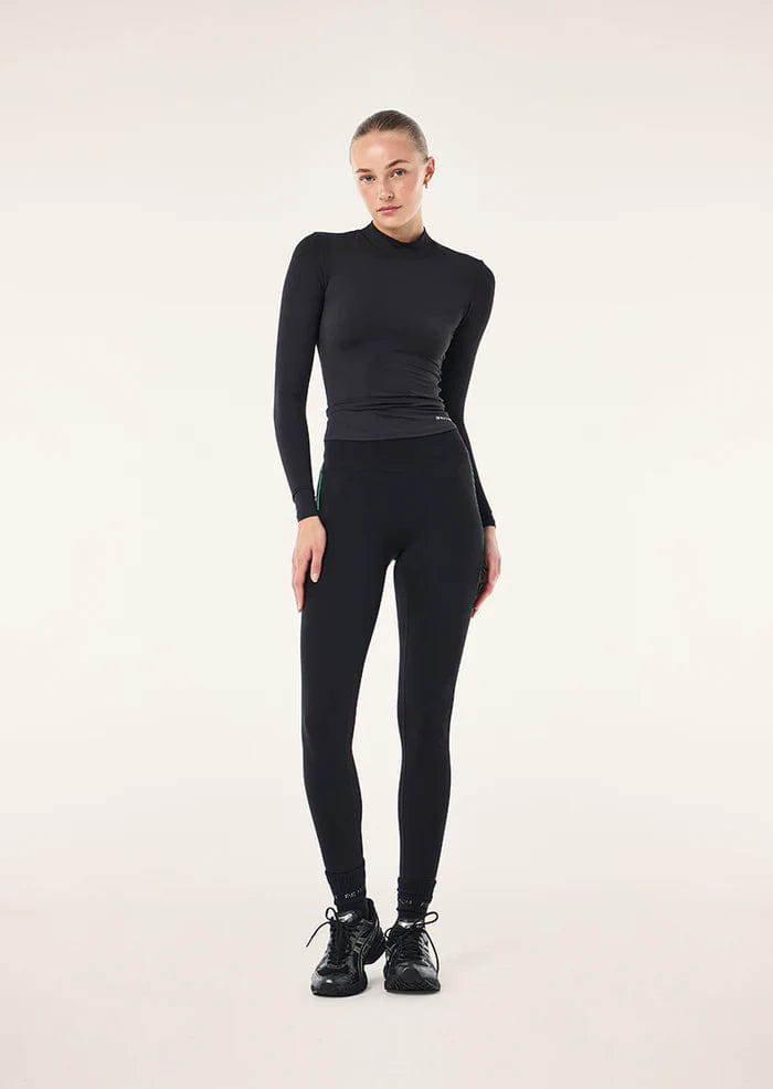P.E Nation Foundation Mock Neck LS (Black)