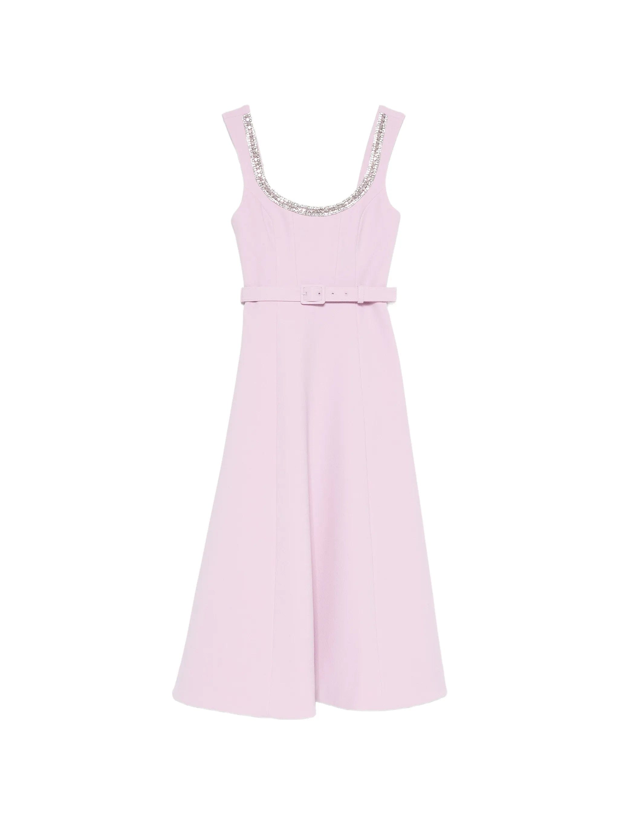 Rebecca Vallance Yolanda crystal - embellished belted midi dress