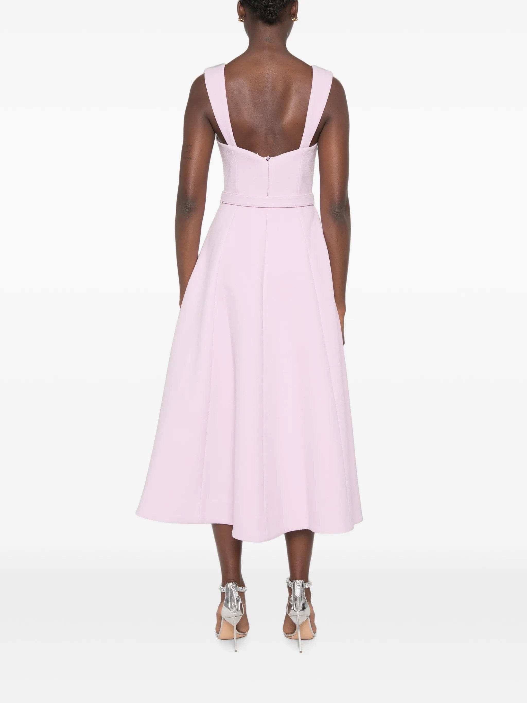 Rebecca Vallance Yolanda crystal - embellished belted midi dress