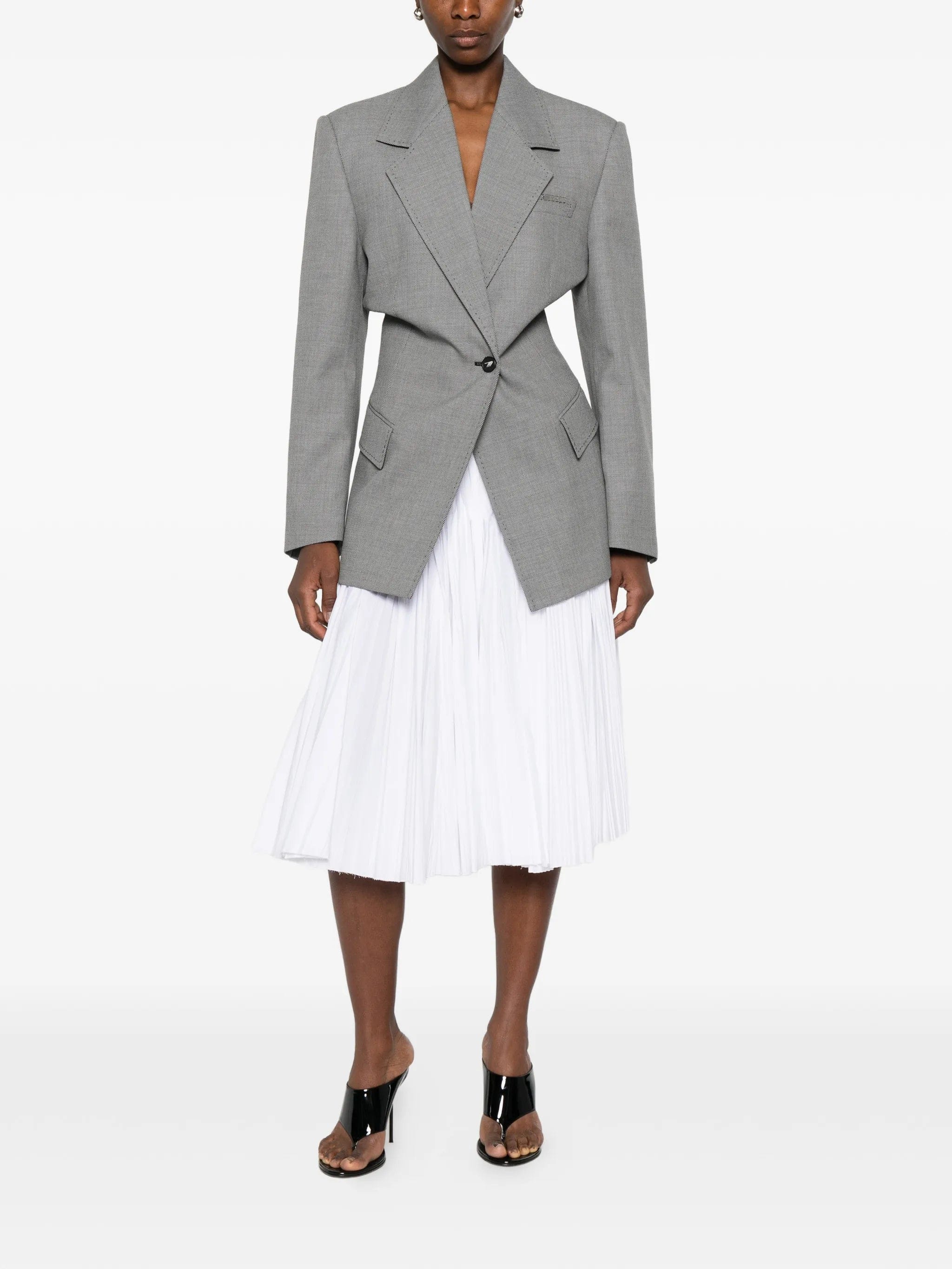The Attico single - breasted blazer