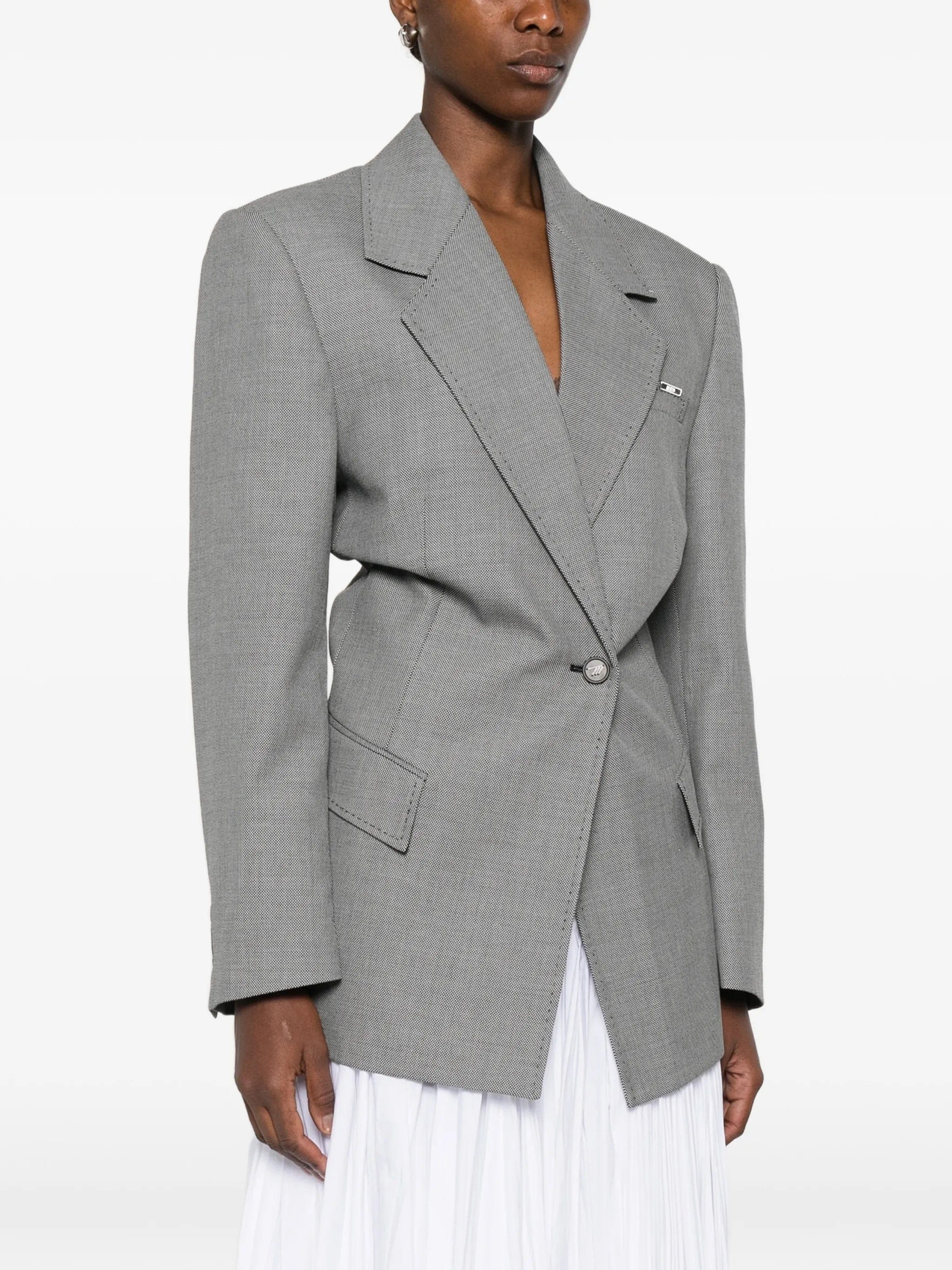 The Attico single - breasted blazer