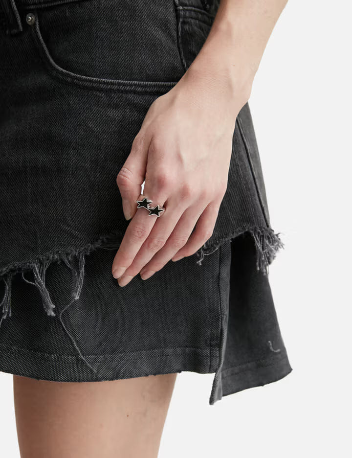 Twojeys Icon Black Enameled Single Ring