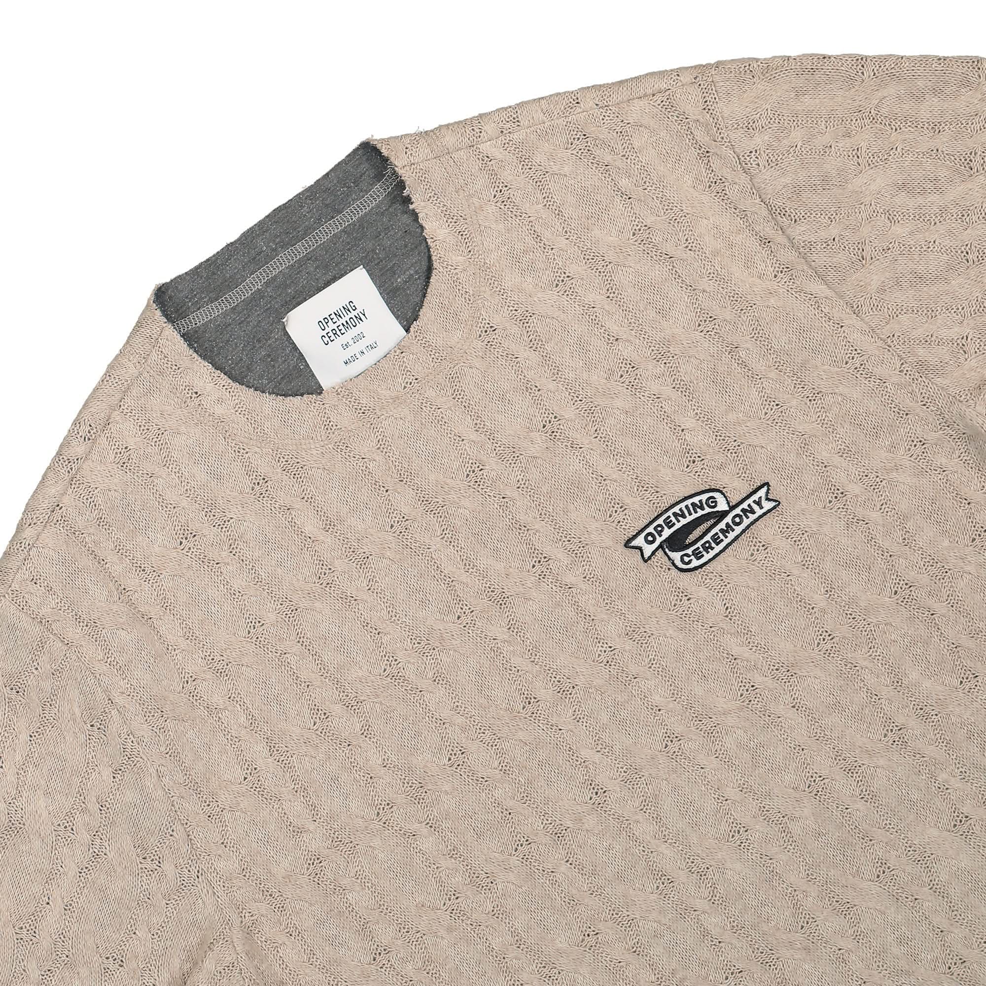 Opening Ceremony OC Patch Bonded Knit Sweater