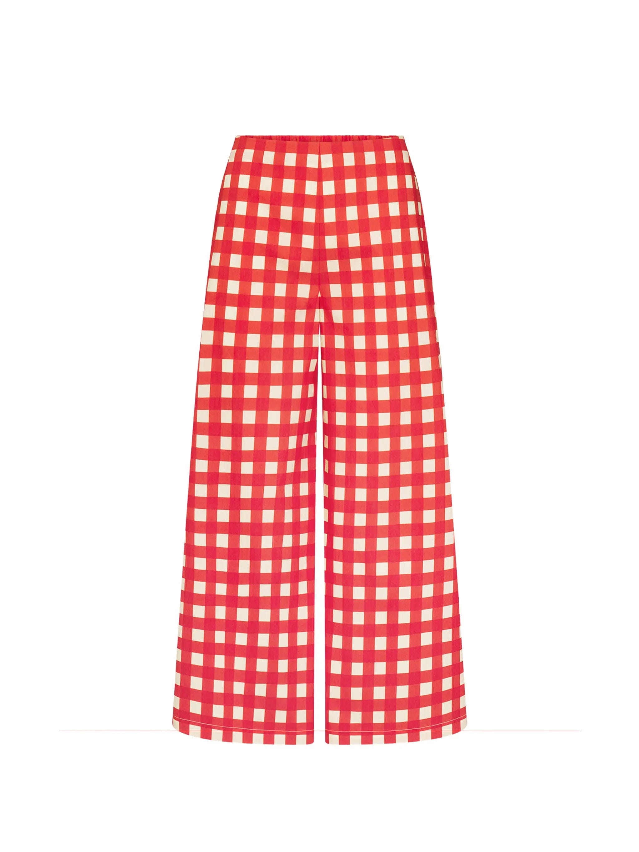 Simon Miller Toni gingham cropped palazzo pants