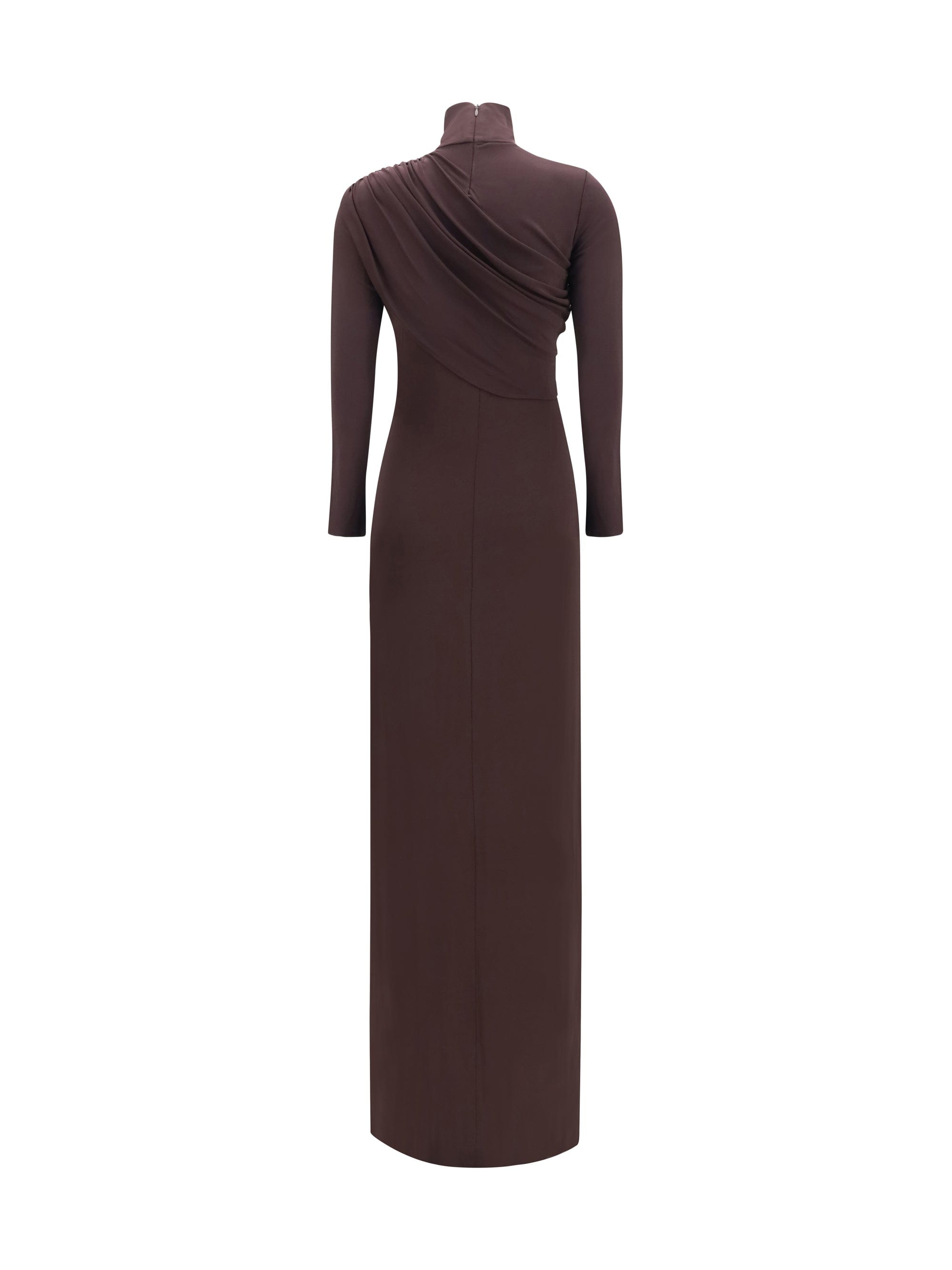 CourrèGes Twist Dress — Burgundy