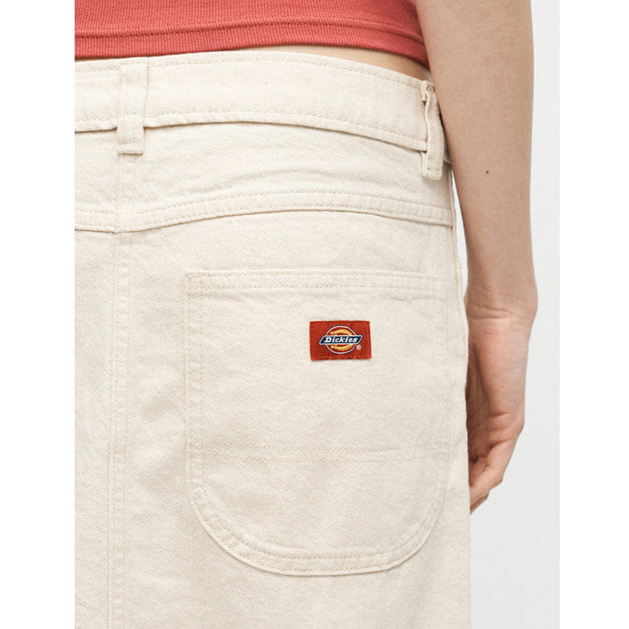 DICKIES - Women's Midi Denim Skirt (ECRU)