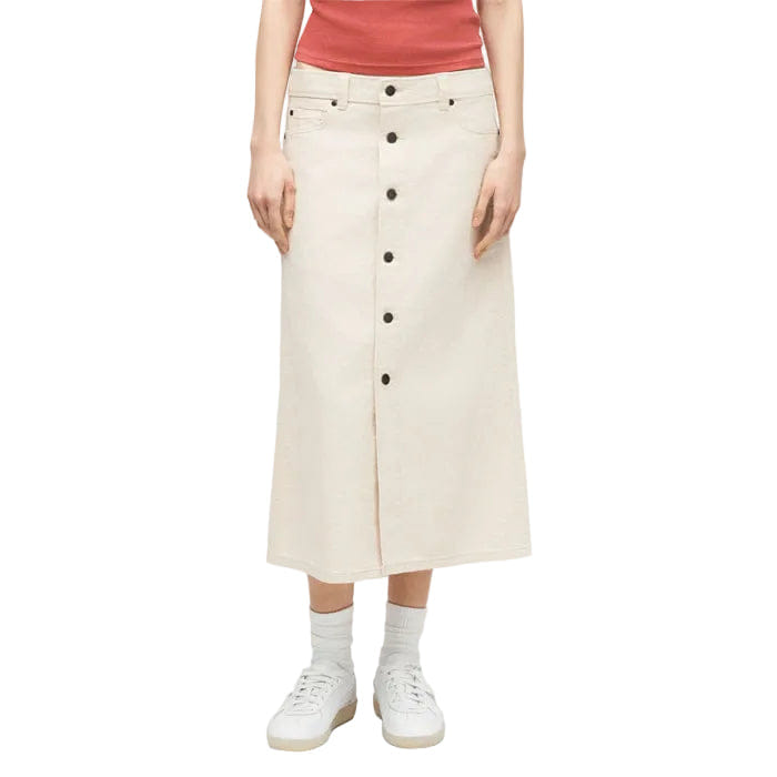 DICKIES - Women's Midi Denim Skirt (ECRU)