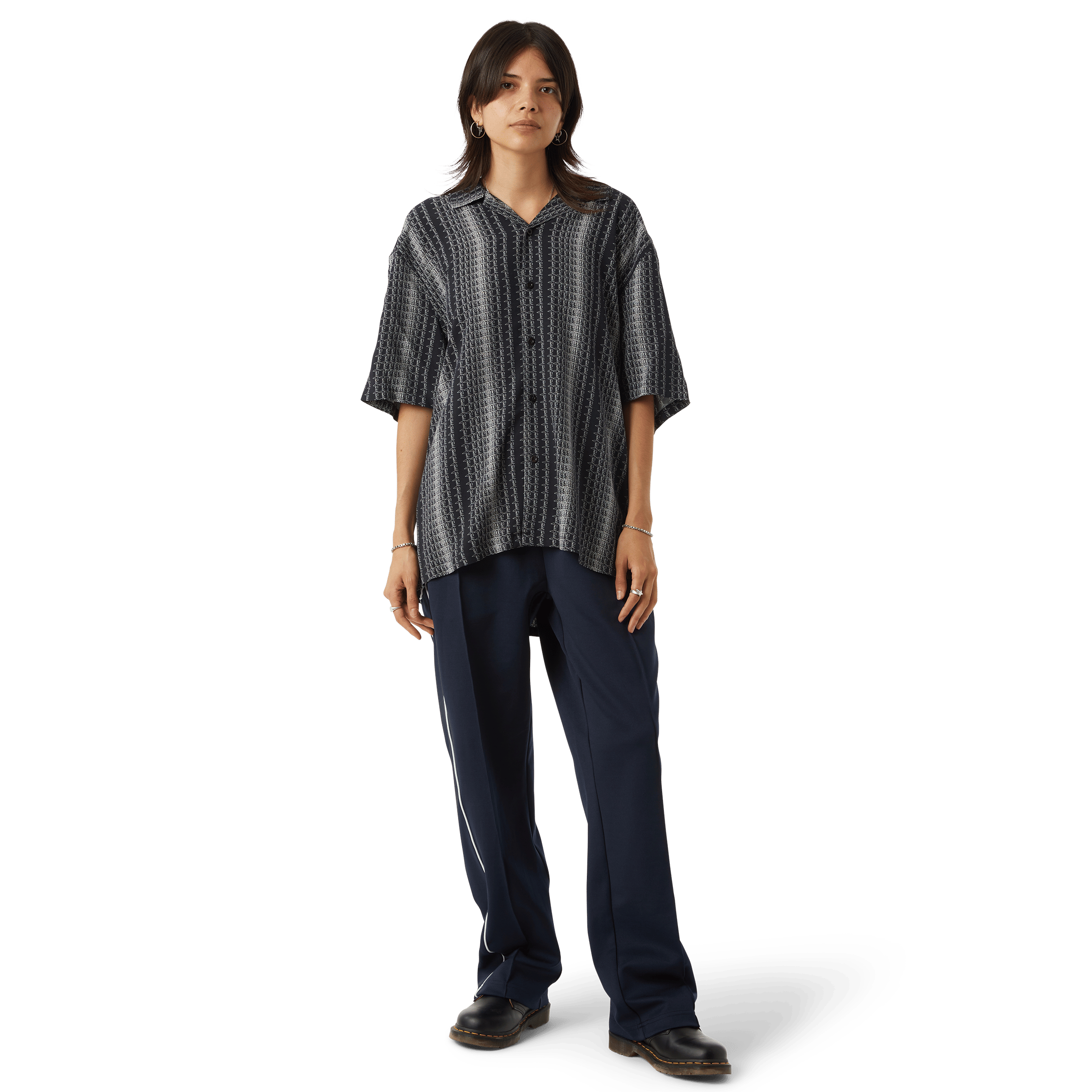 HUF Script Stripe Resort Shirt