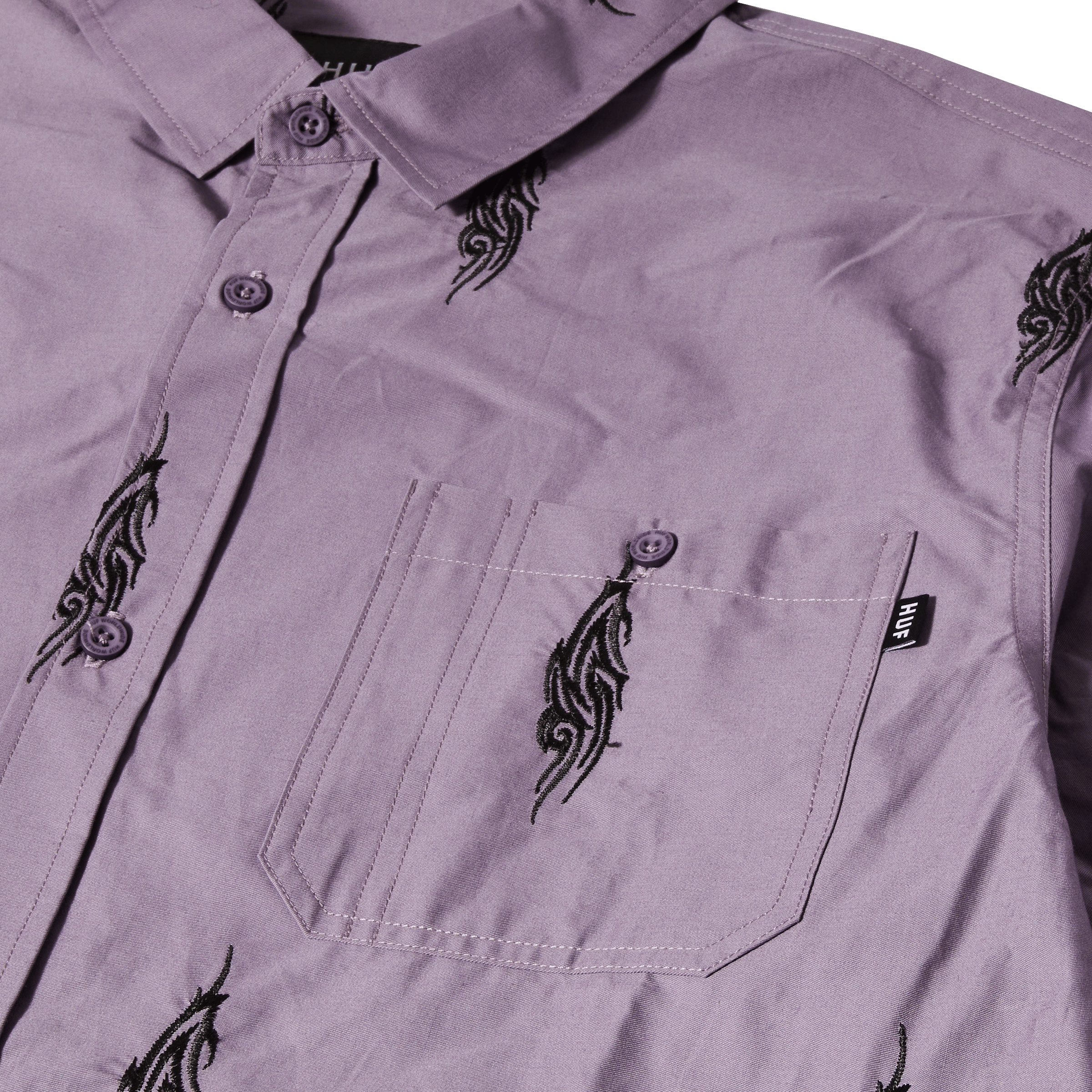 HUF LARKIN EMBROIDERED WORK SHIRT