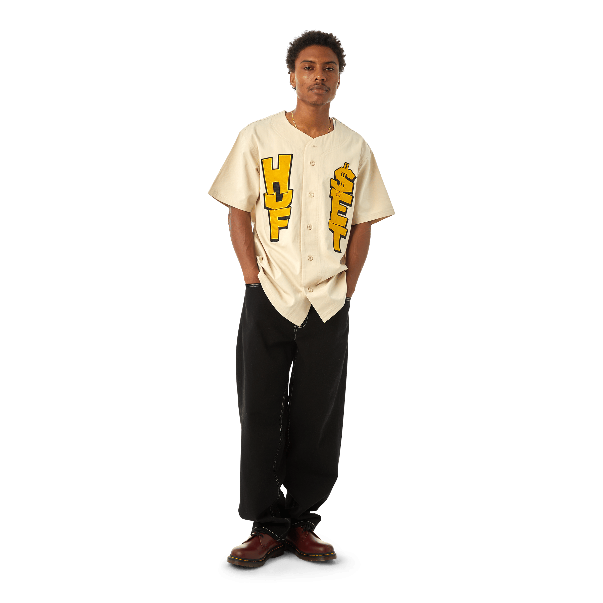 Huf Team Baseball Jersey (Bone)