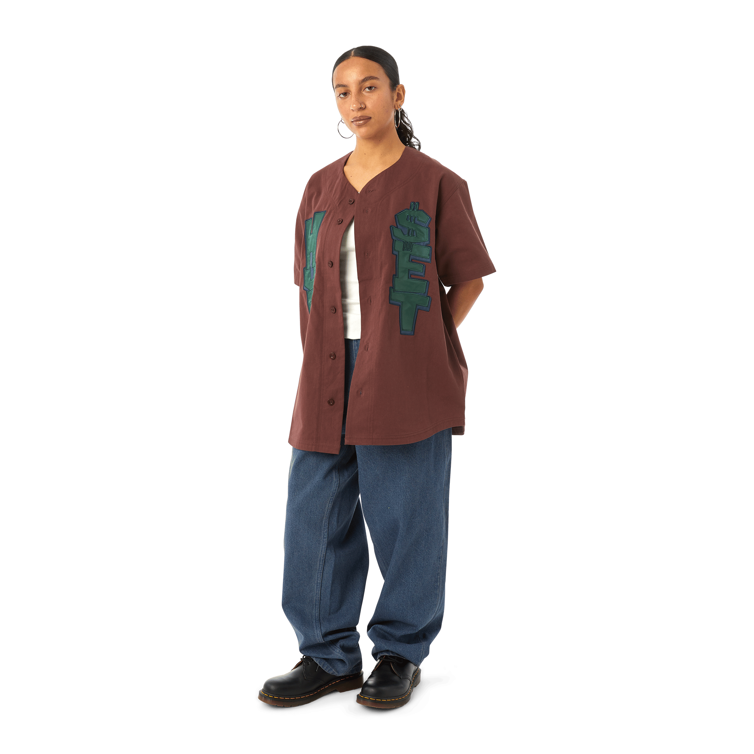 Huf Team Baseball Jersey (Eggplant)