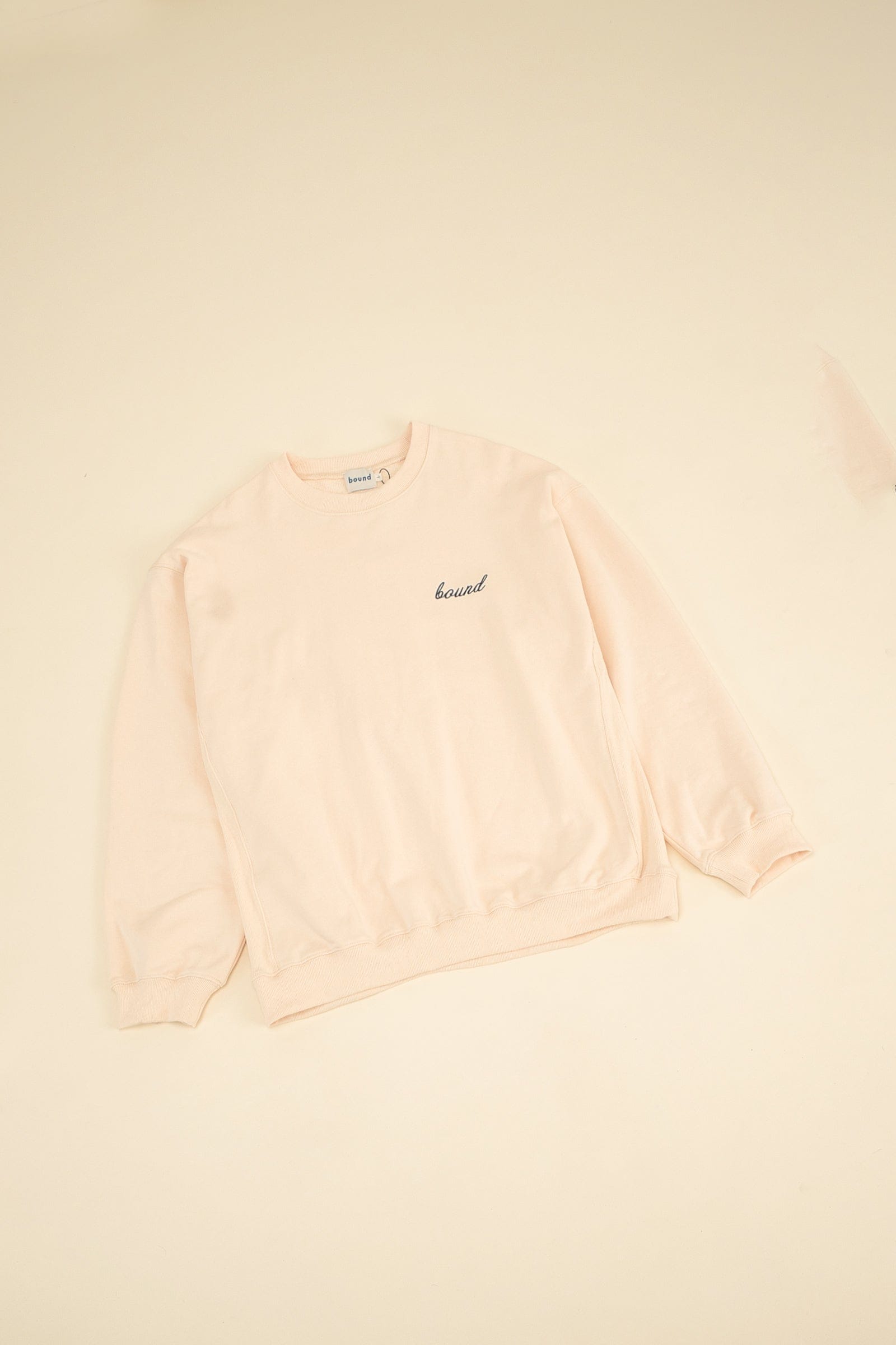 Bound Cream Premium Script Sweater