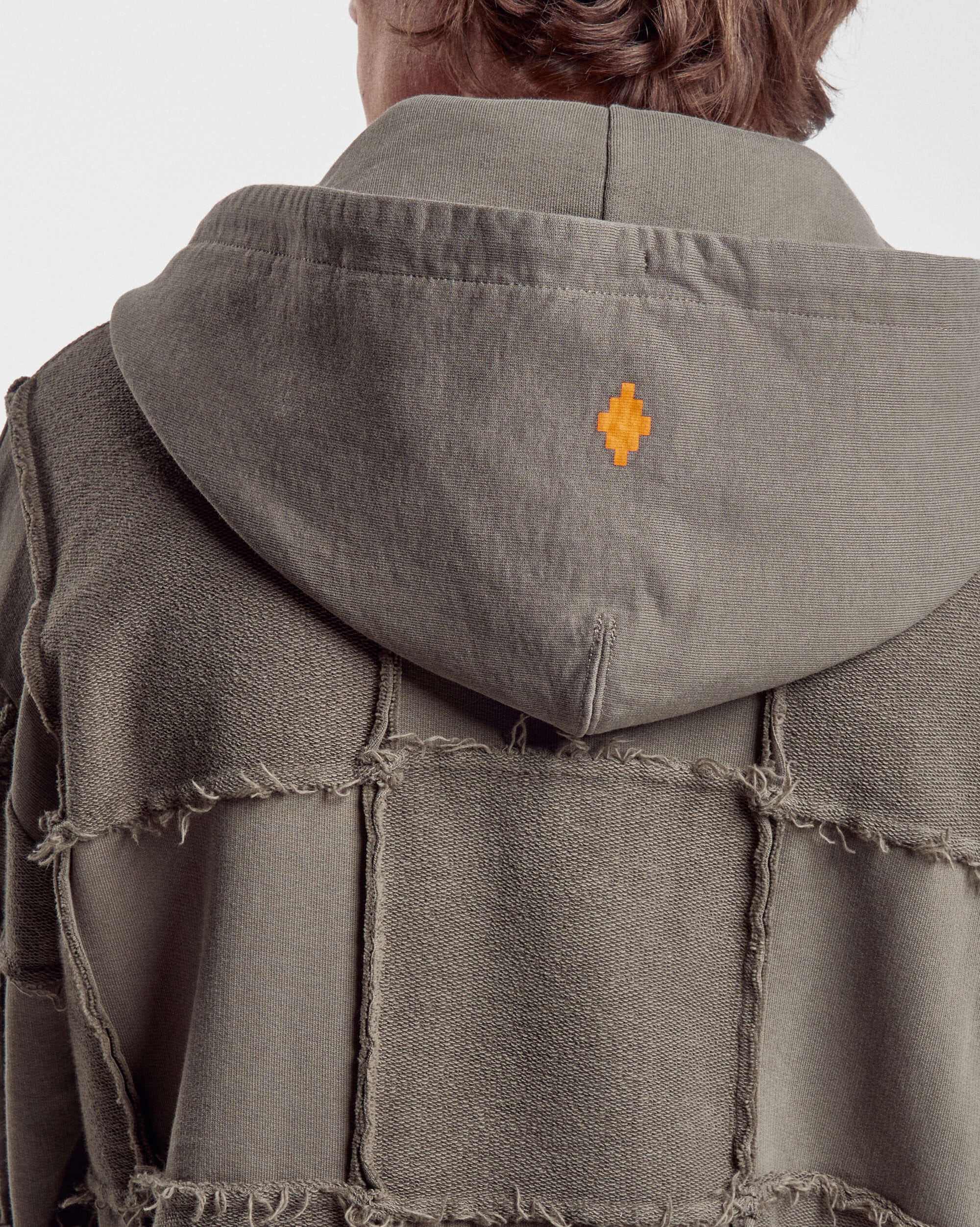 Marcelo Burlon Sudadera con capucha Marcelo Burlon Logo Check Over Full Zip Men's Hoodie para hombre