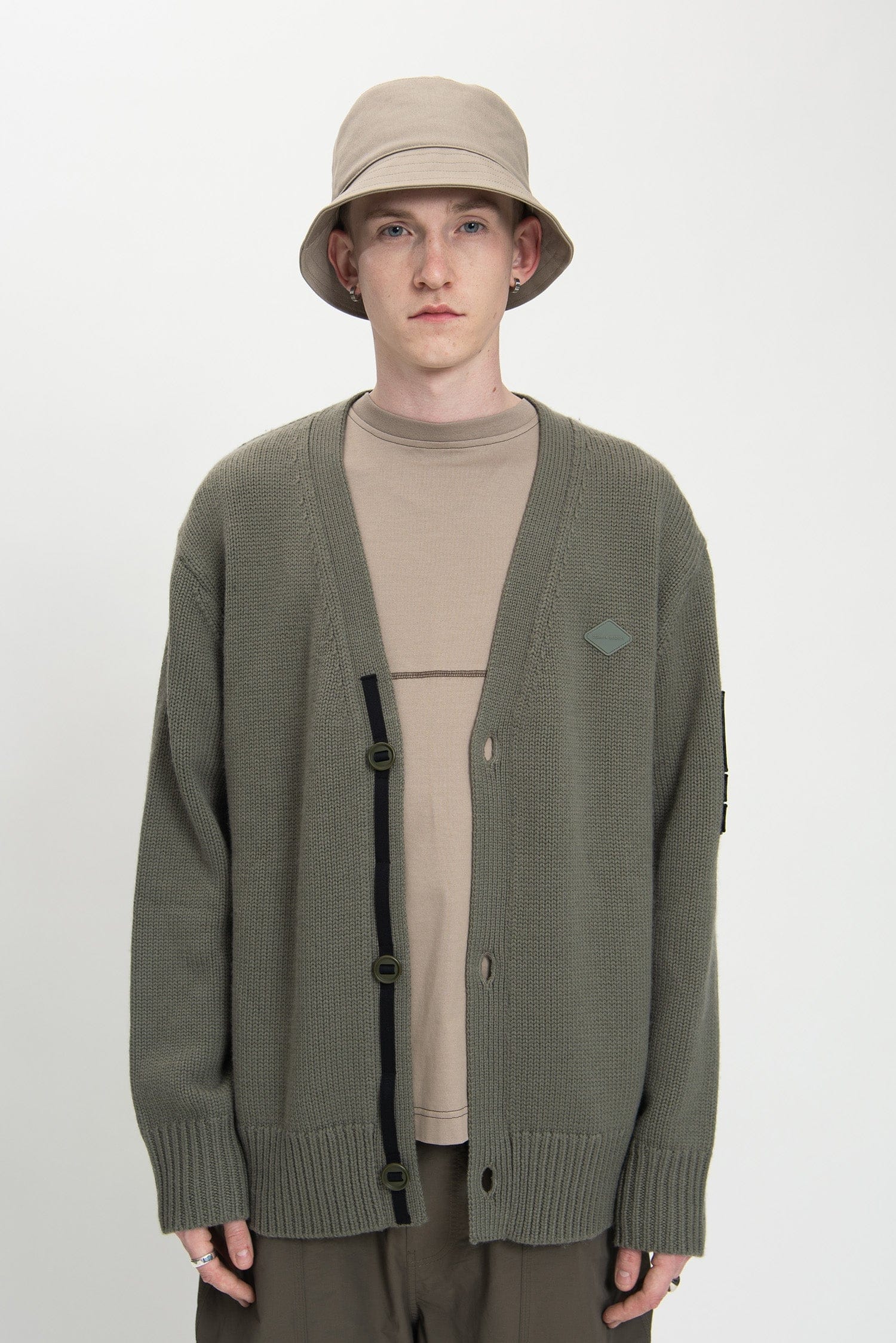 Spoonyard patch cardigan