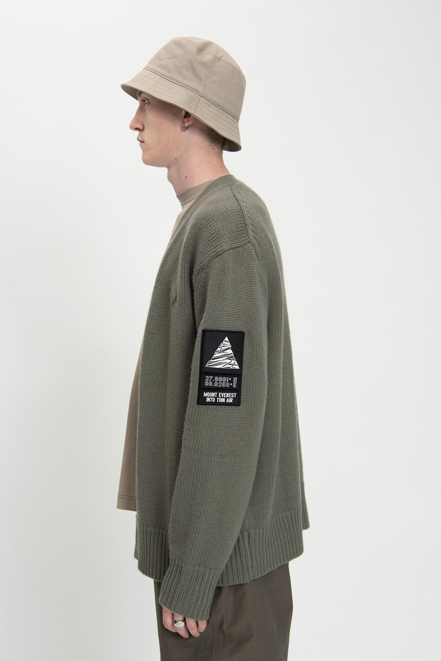 Spoonyard patch cardigan