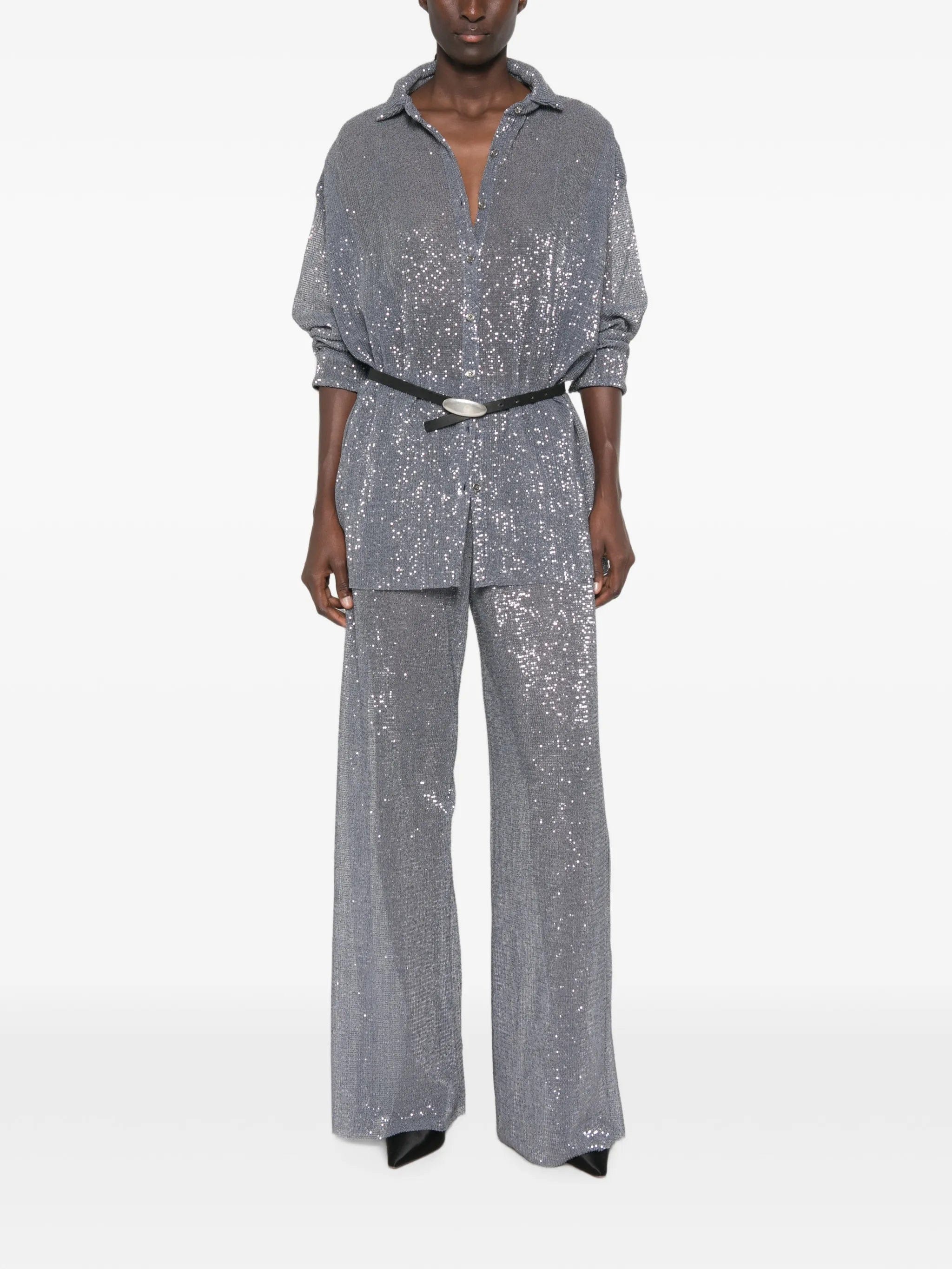 L'IDÉE La Musique sequin - embellished shirt