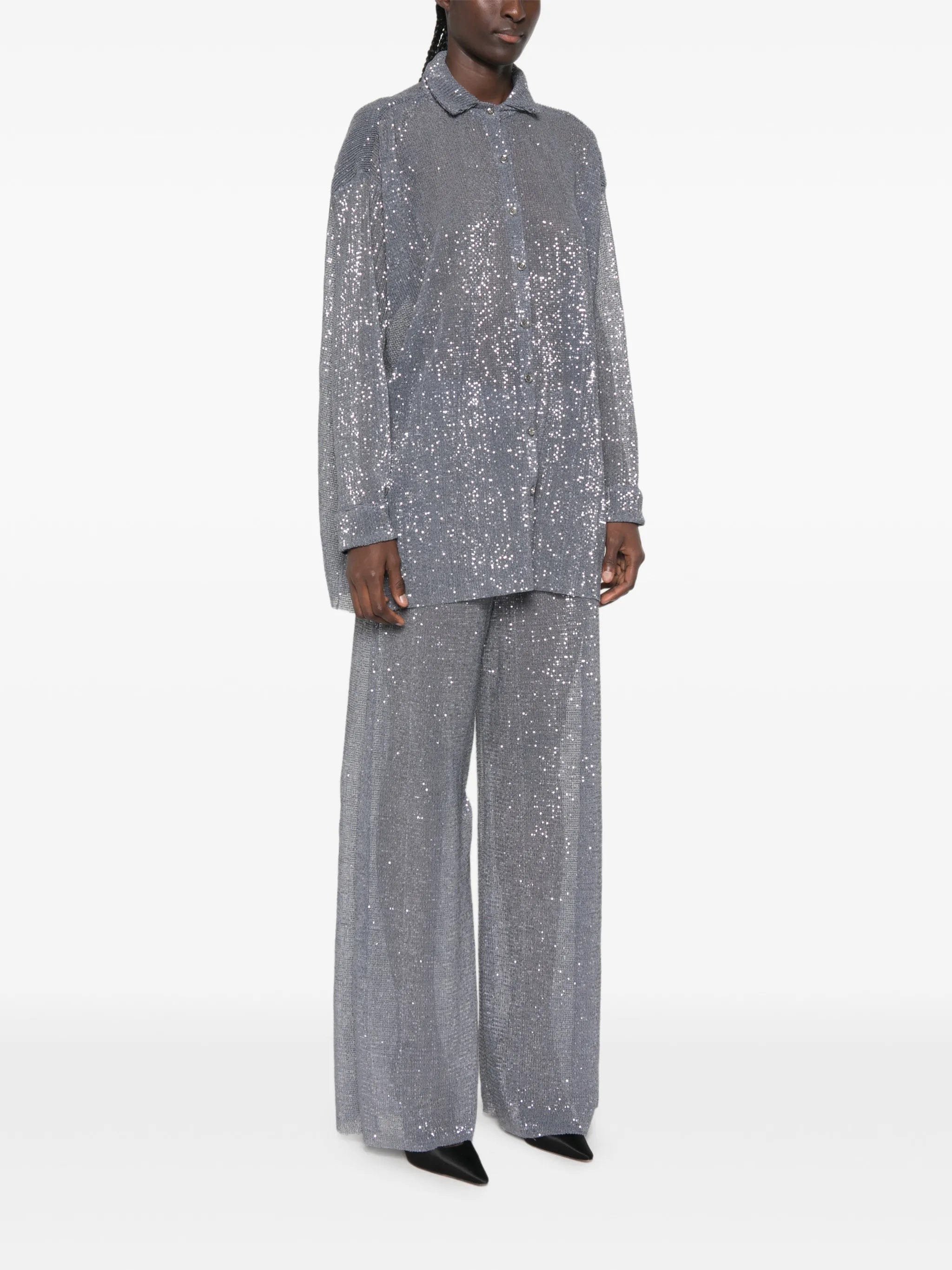 L'IDÉE La Musique sequin - embellished shirt