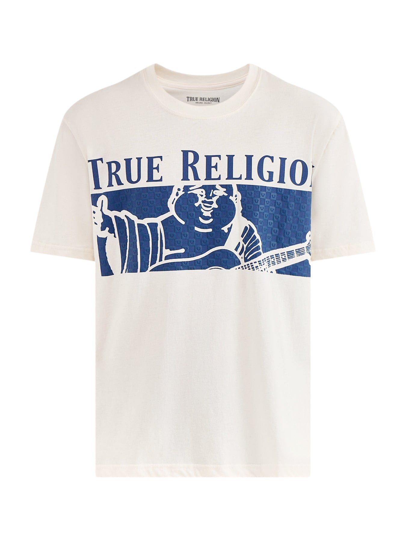 True Religion Checkered Buddha T - Shirt White