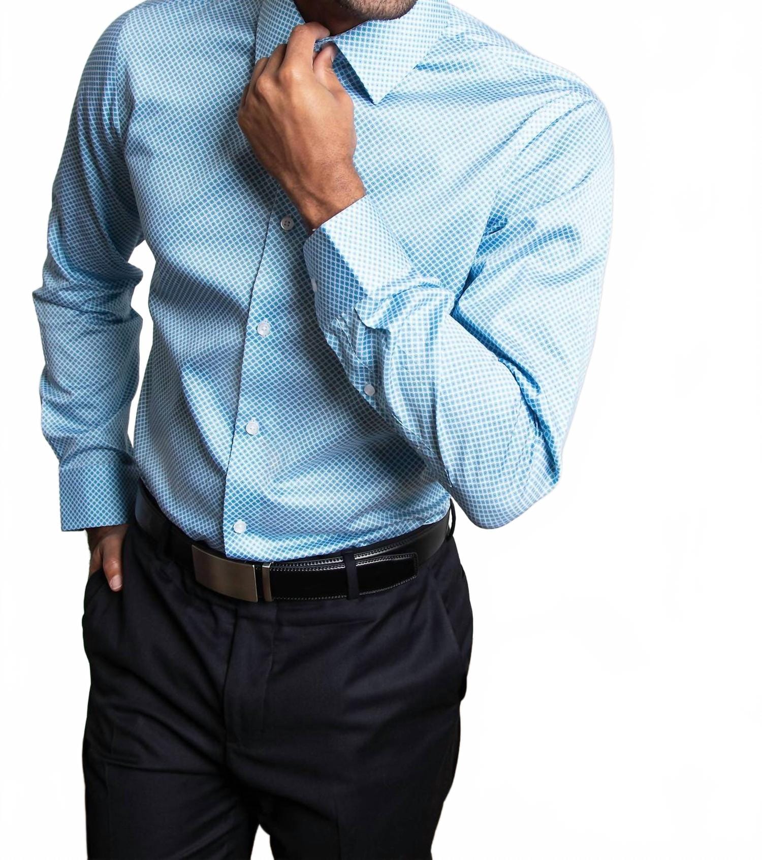 Porter Men's Porter Slim Fit Dress Shirt In Blue