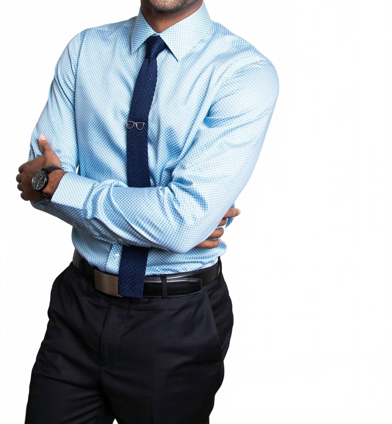 Porter Men's Porter Slim Fit Dress Shirt In Blue