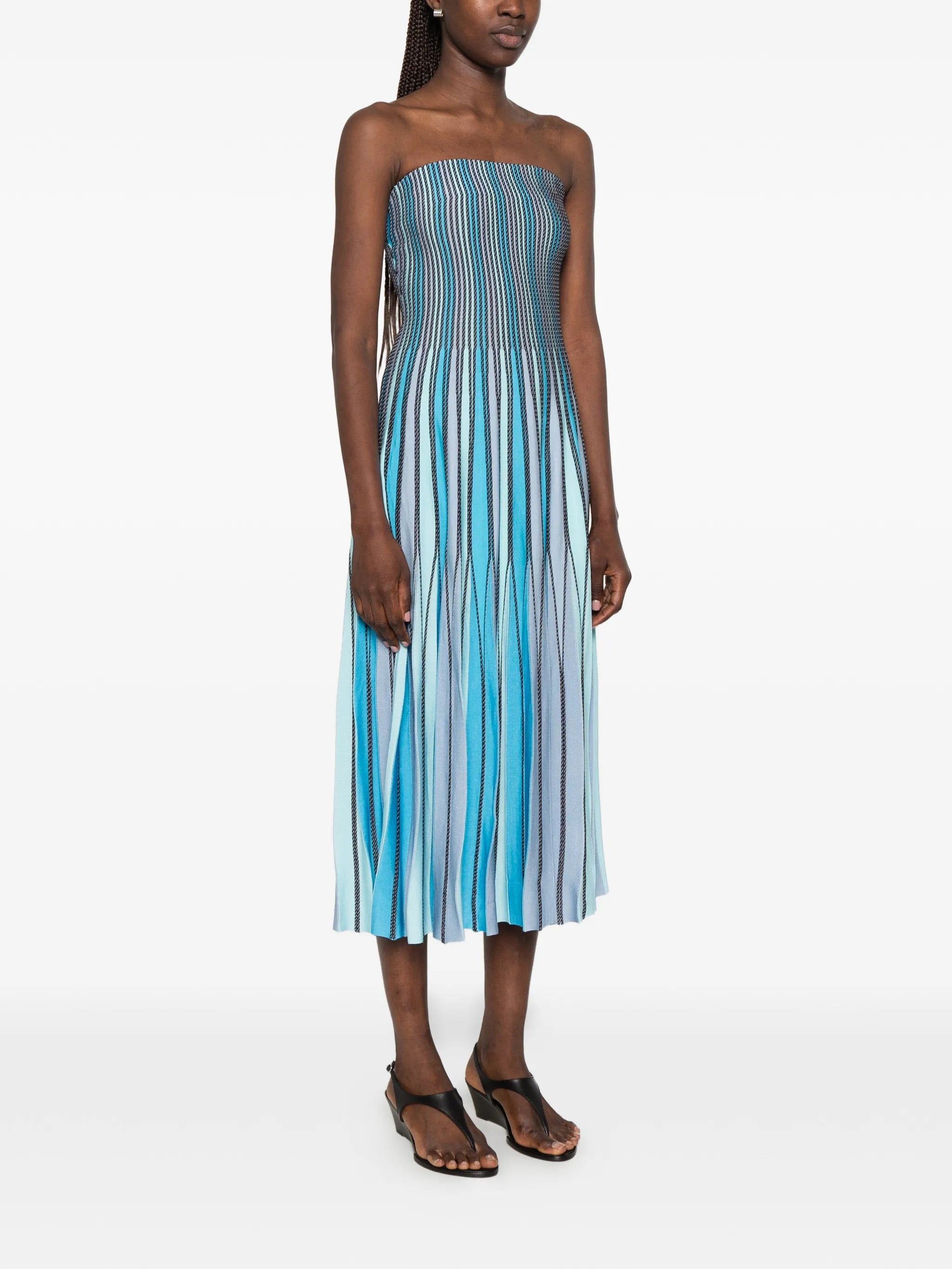 Simkhai Soleil striped midi dress