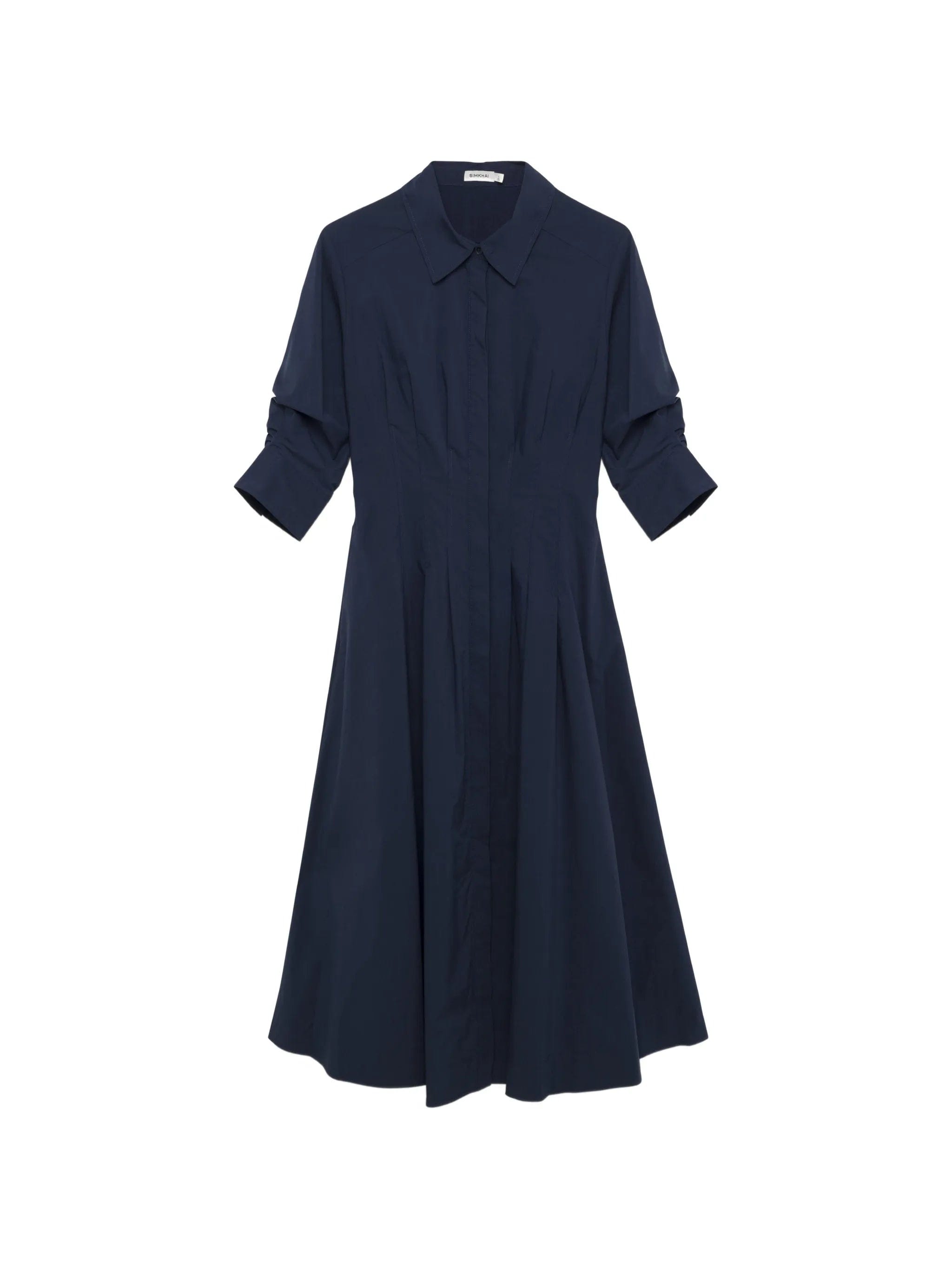 Simkhai Jazz pintucked cuffed midi dress
