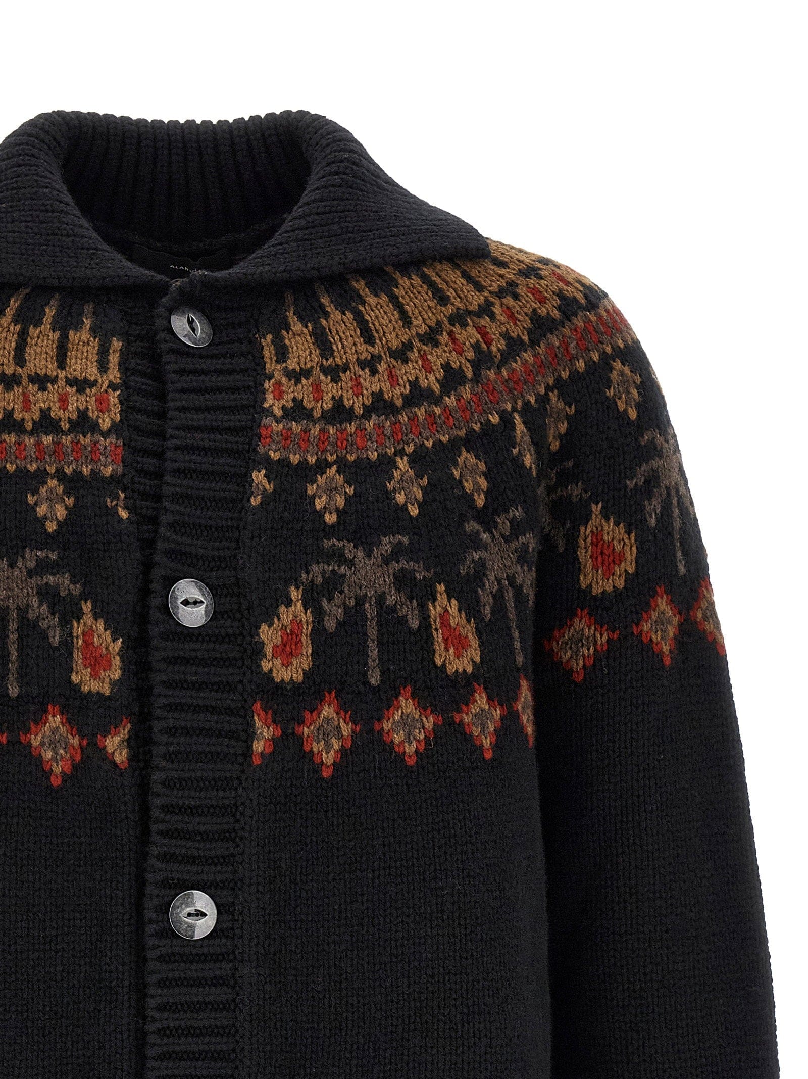 Alanui Sweet Winter Cardigan — Black