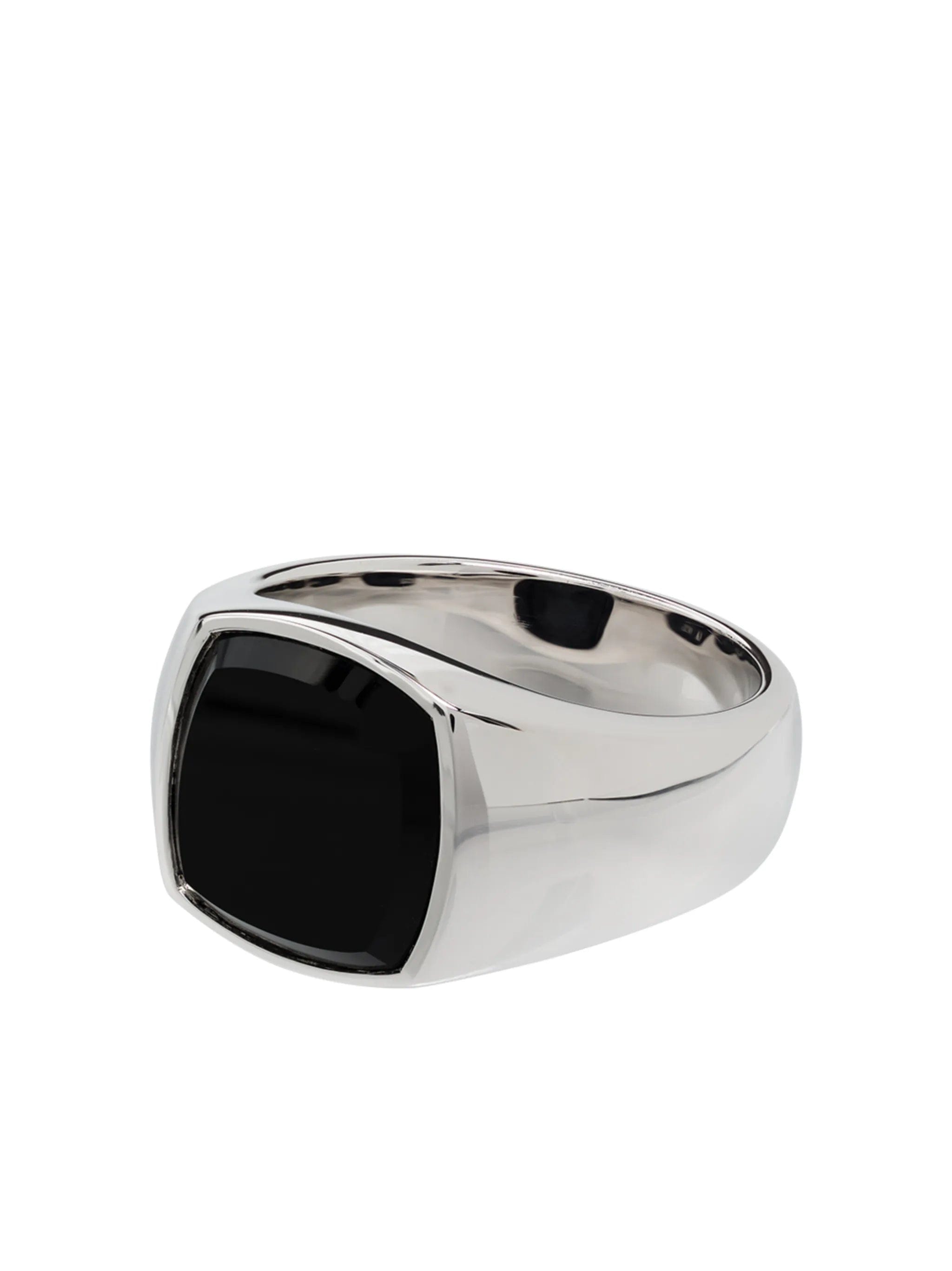 Tom Wood onyx square signet ring
