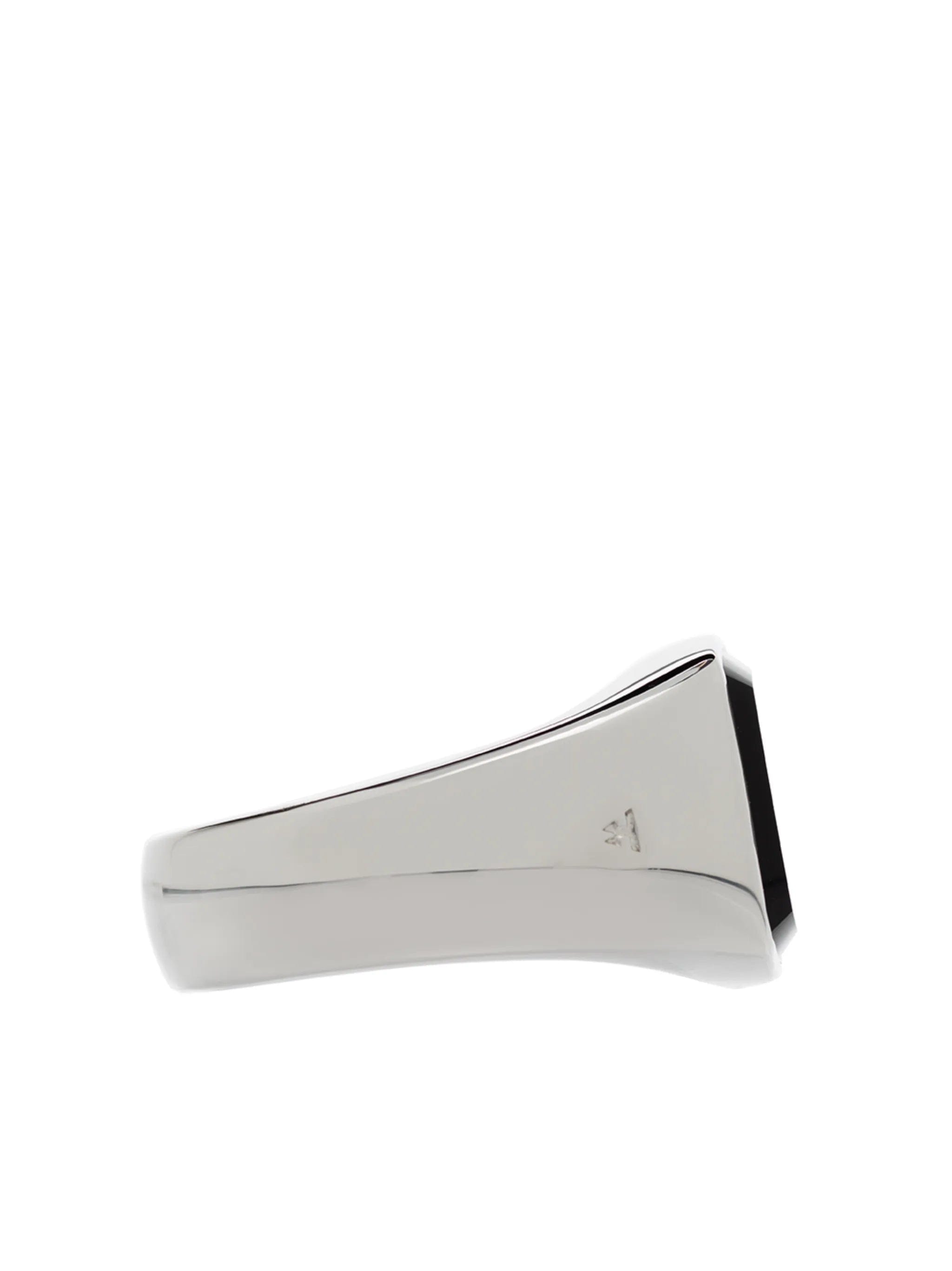 Tom Wood onyx square signet ring