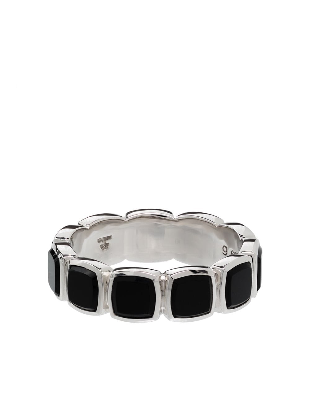 Tom Wood onyx embellished band ring