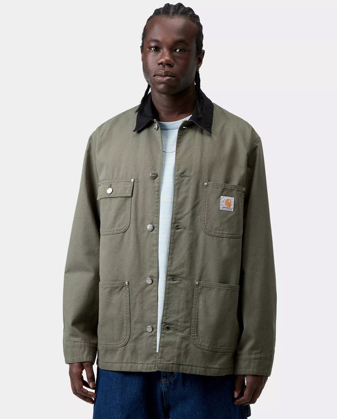 Carhartt WIP - OG Chore Coat - Leaf/Black Rinsed