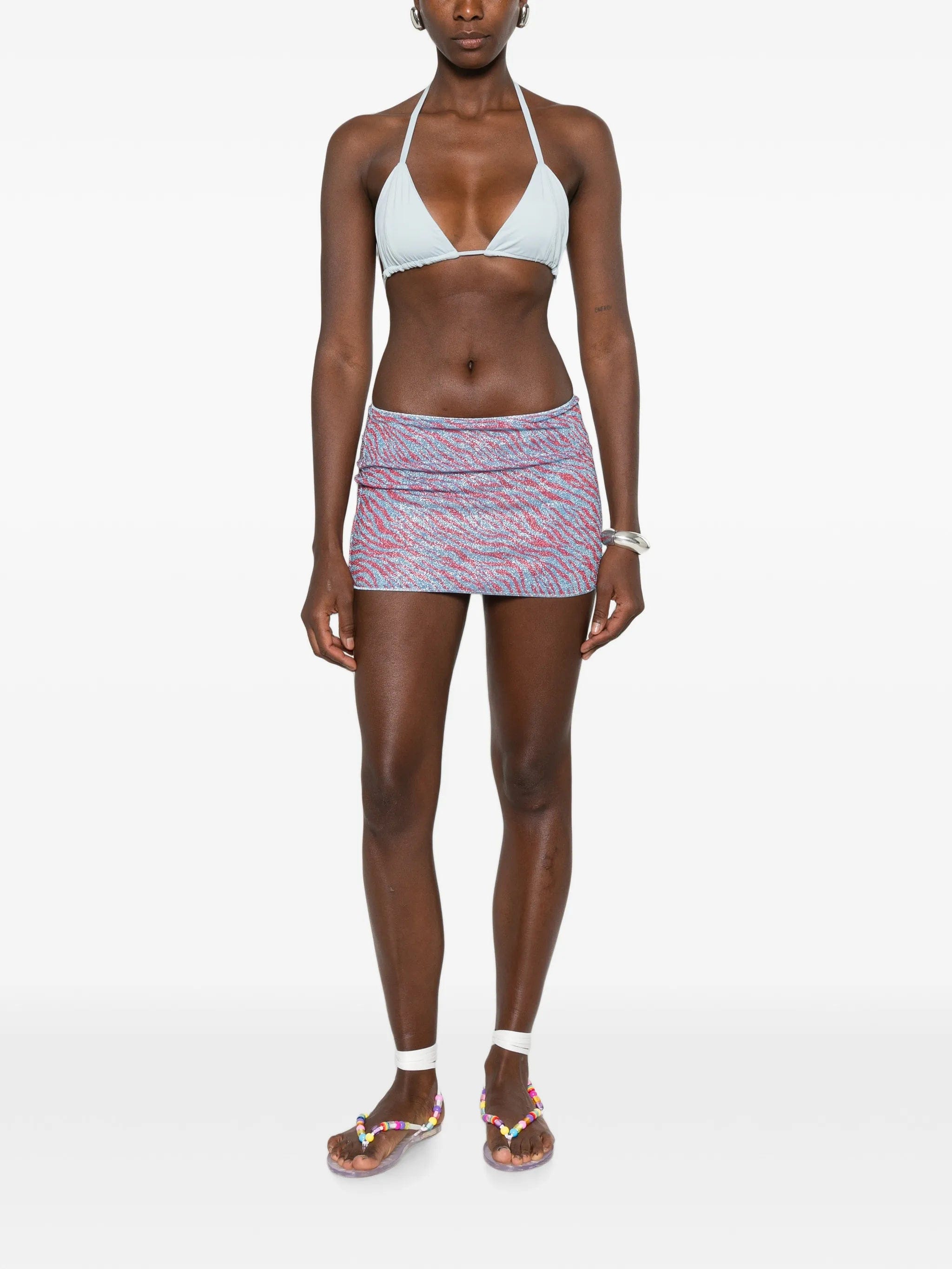 Oséree Animalier zebra - print mini beach skirt