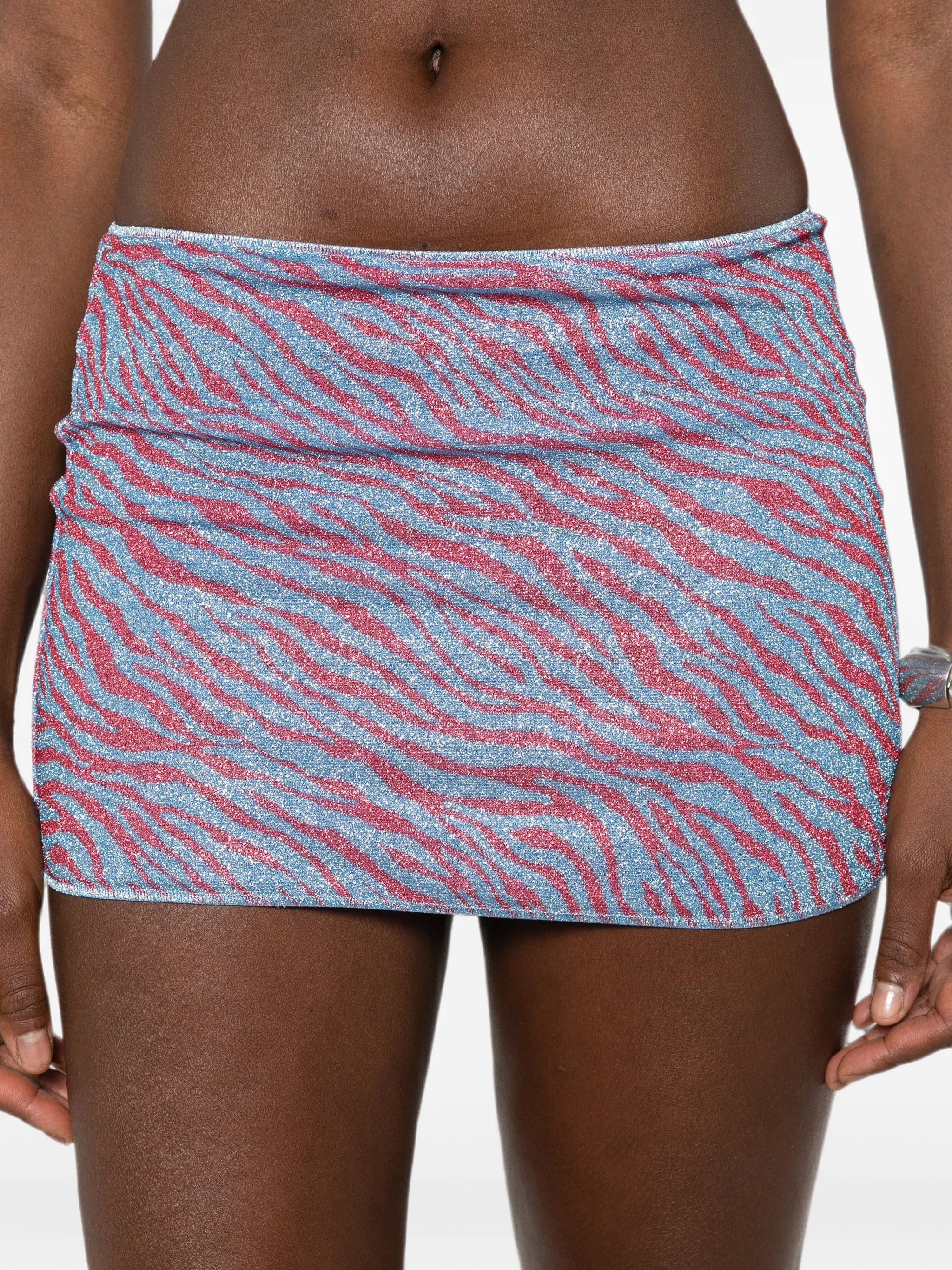 Oséree Animalier zebra - print mini beach skirt