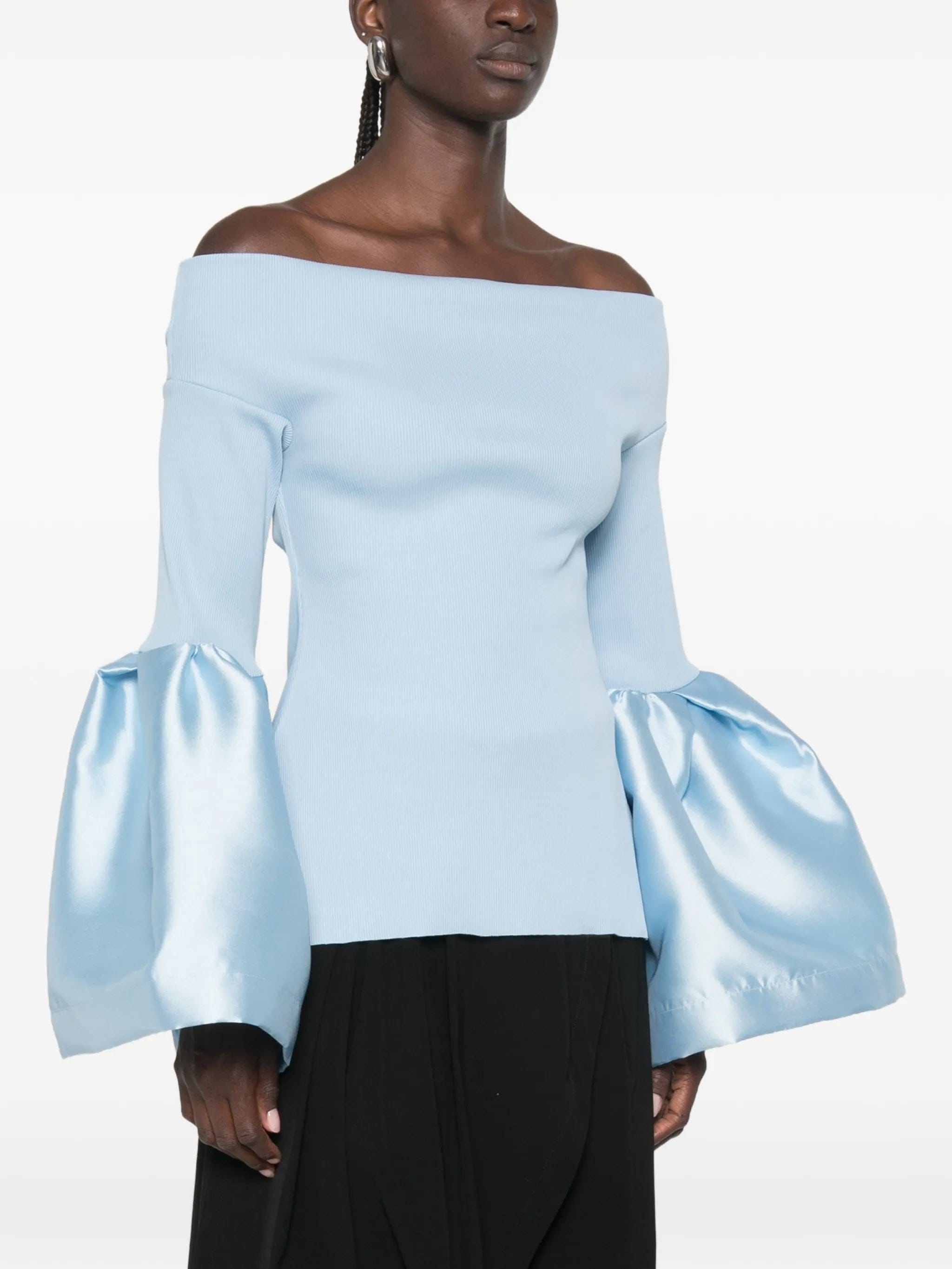 Marques'almeida off - shoulder blouse