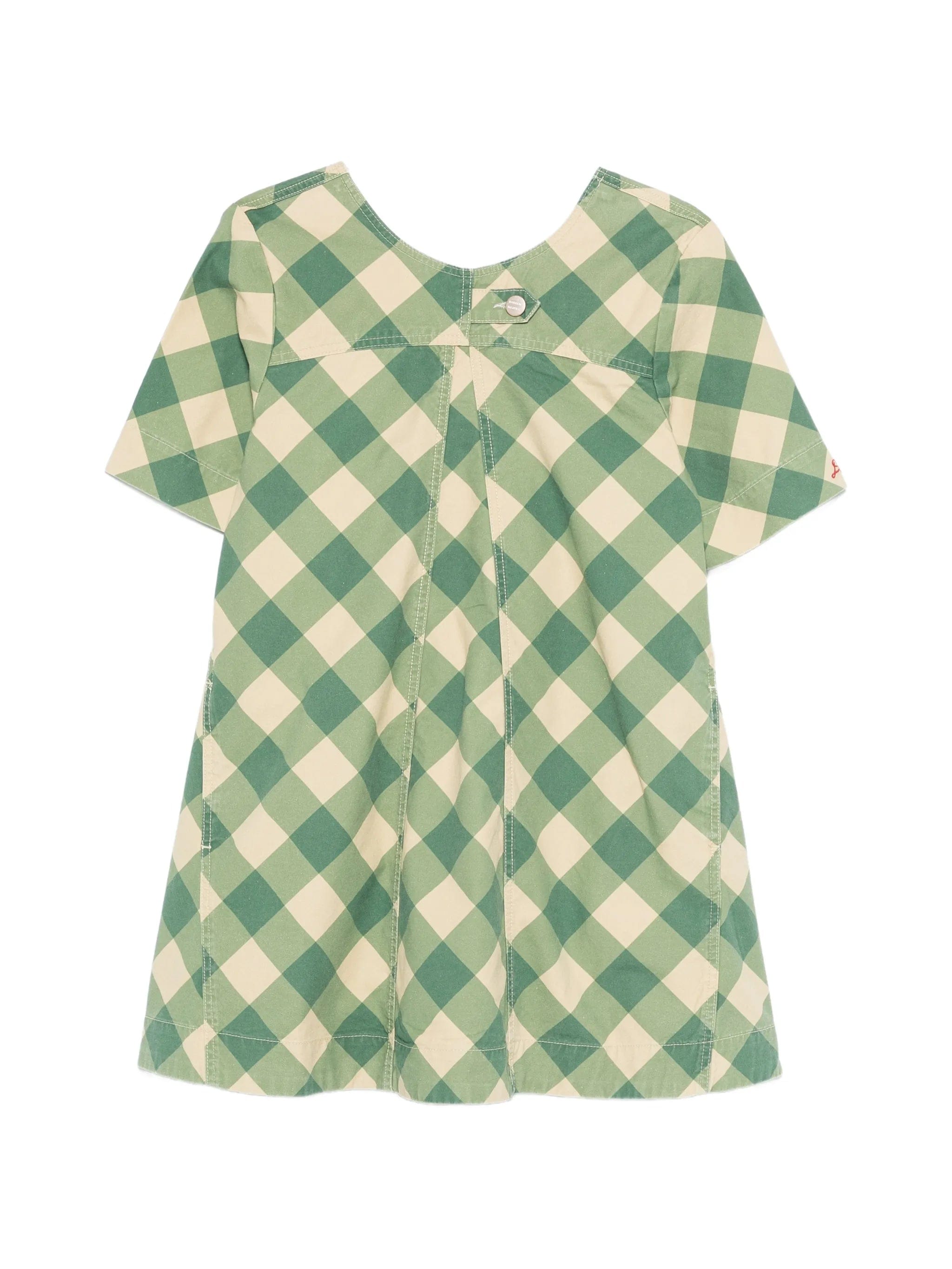 Damson Madder checked mini dress