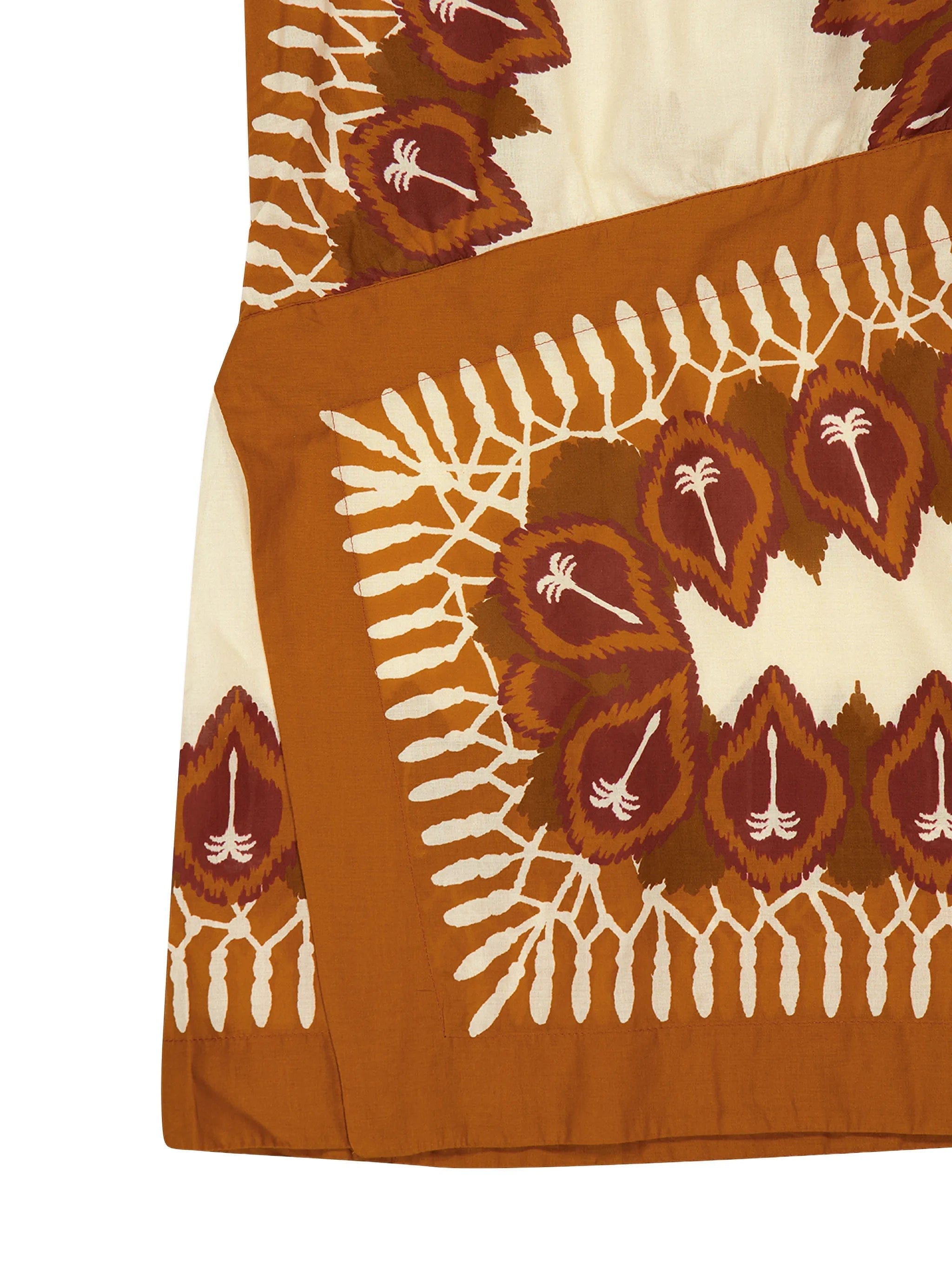 Johanna Ortiz one - shoulder printed mini dress